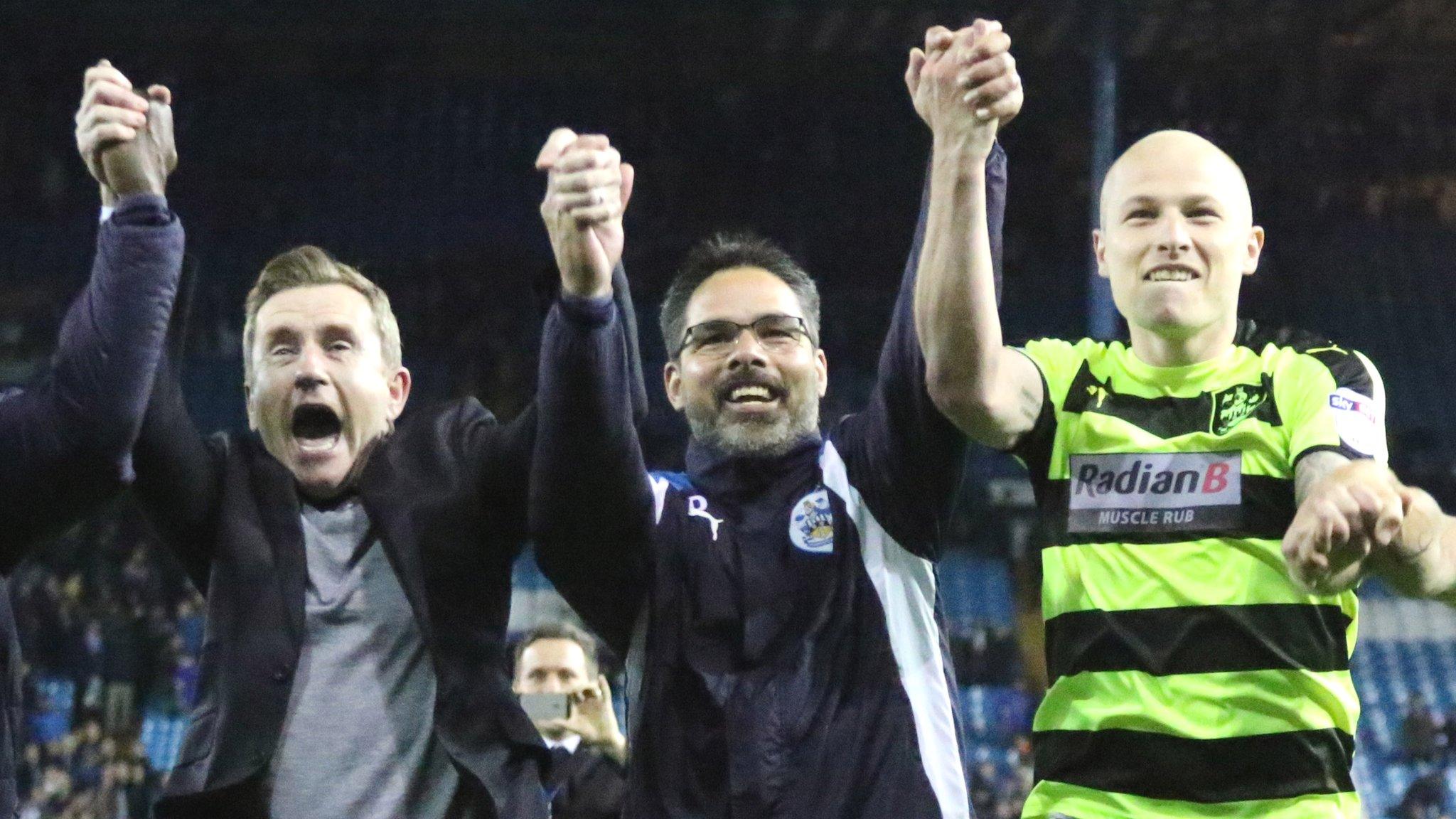 Huddersfield celebrate