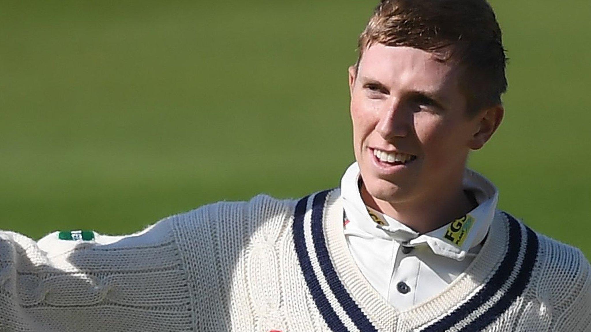 Zak Crawley batting for Kent