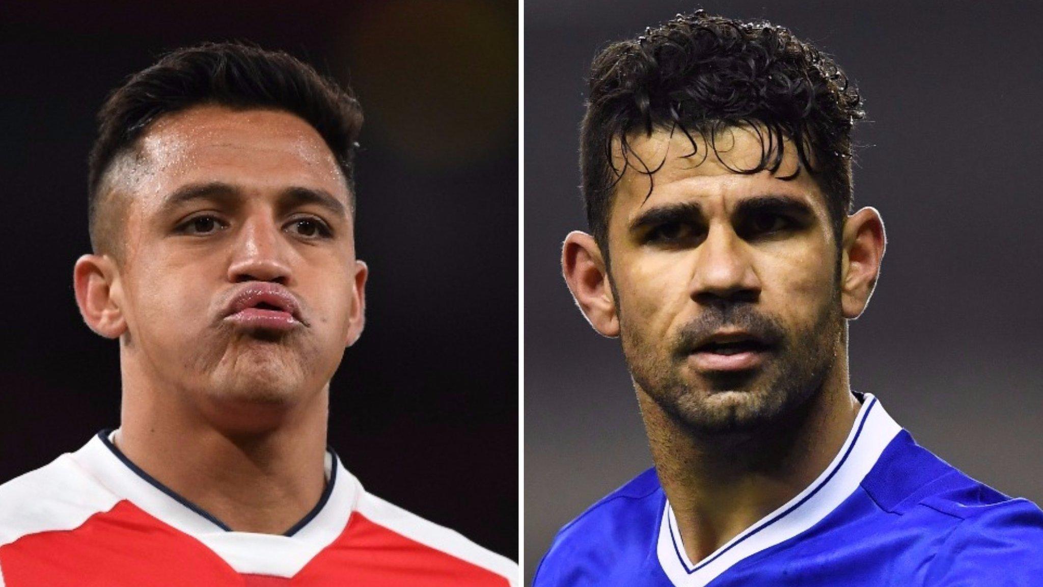 Alexis Sanchez and Diego Costa