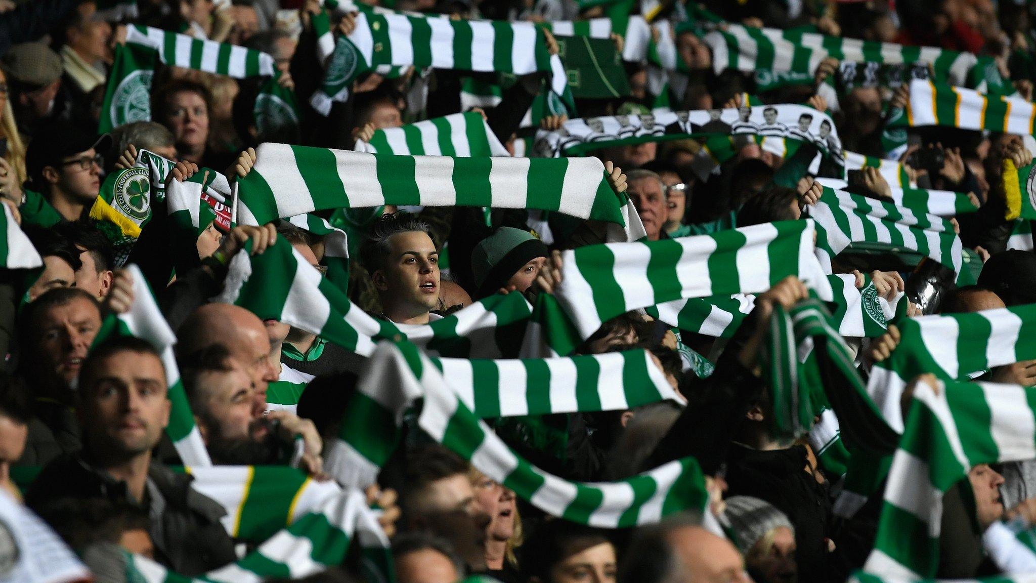 Celtic fans in the Scottish Premiership