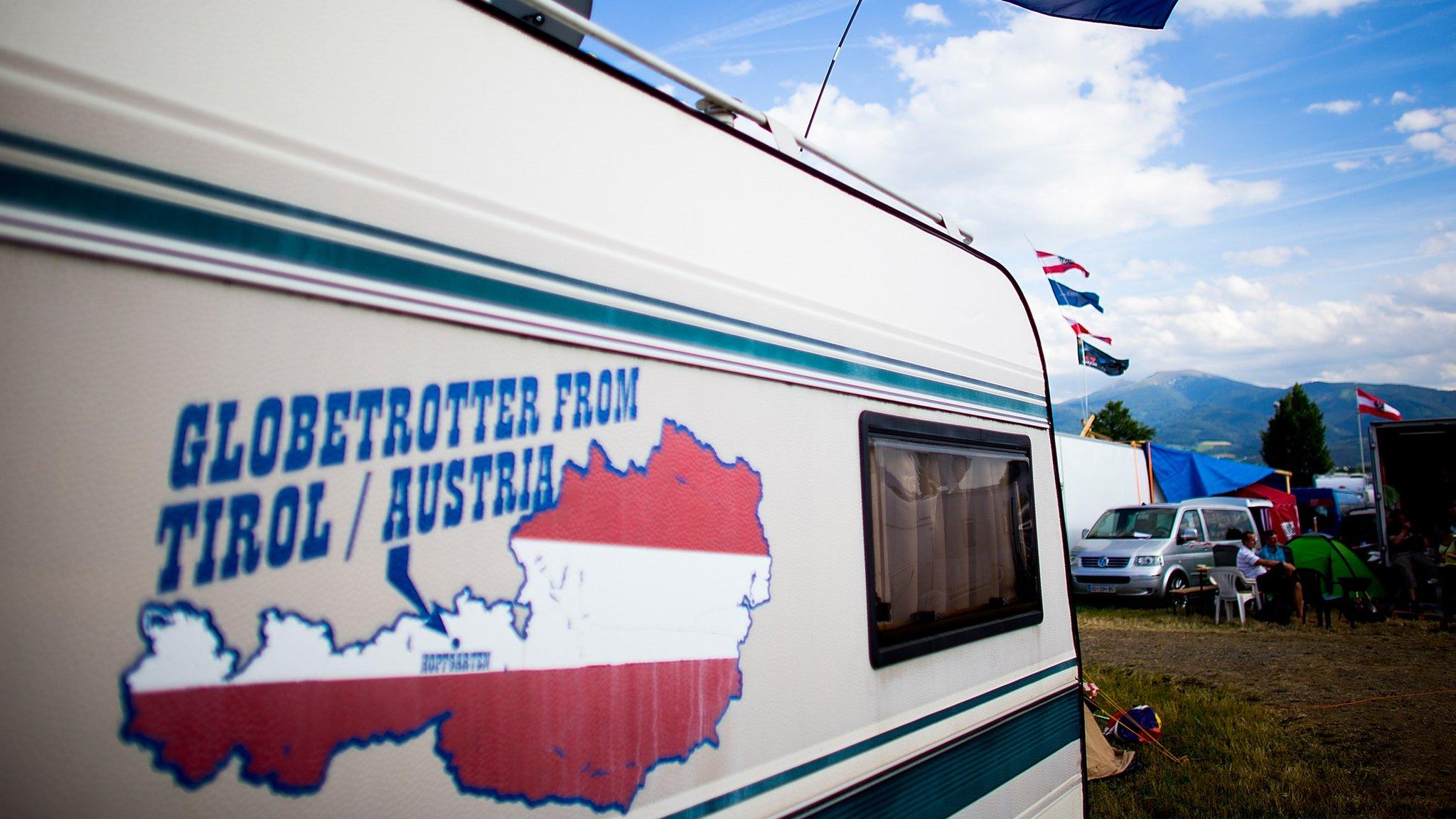 Caravan at the Austrian GP