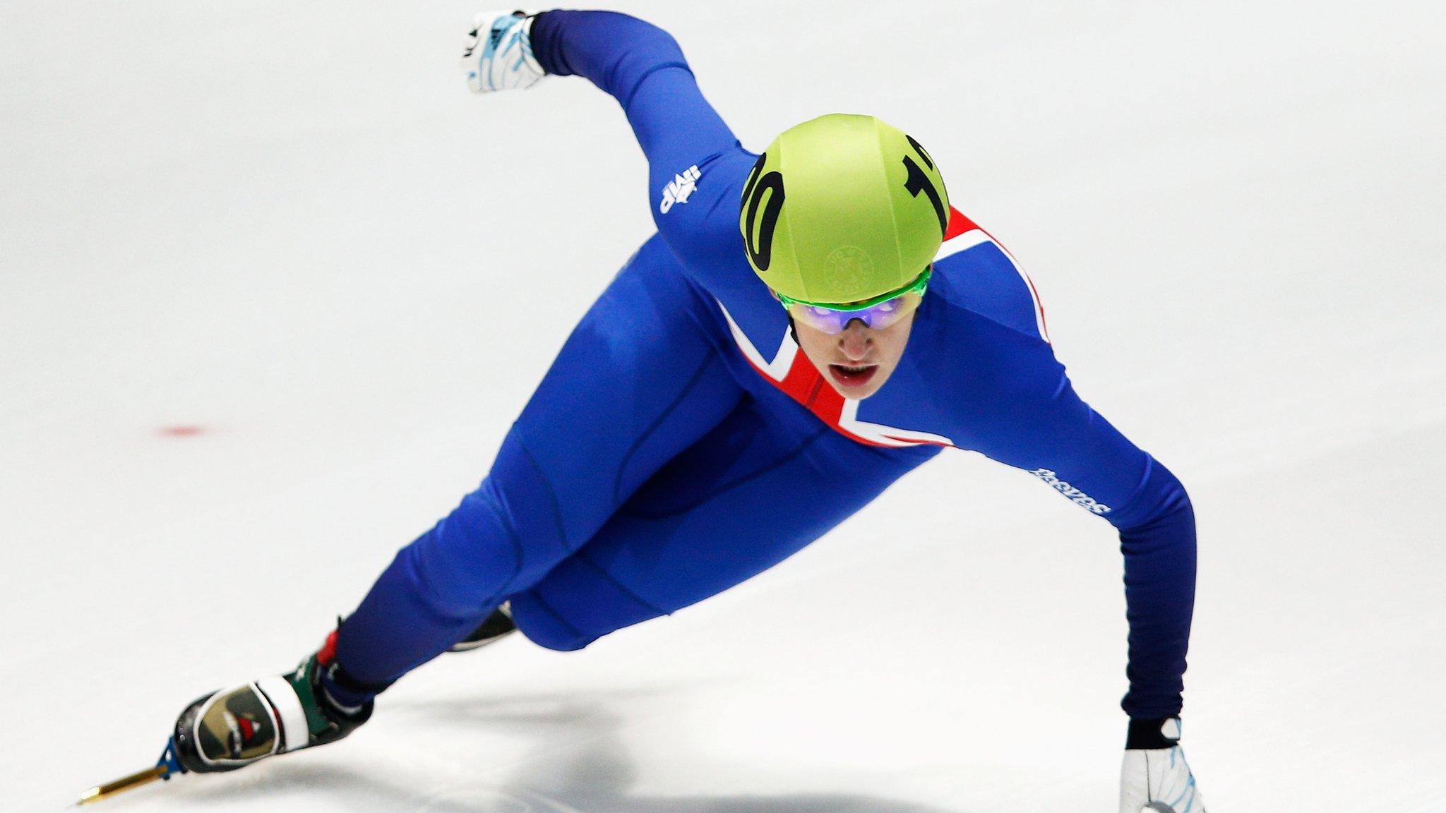 Great Britain short track speed skater Charlotte Gilmartin