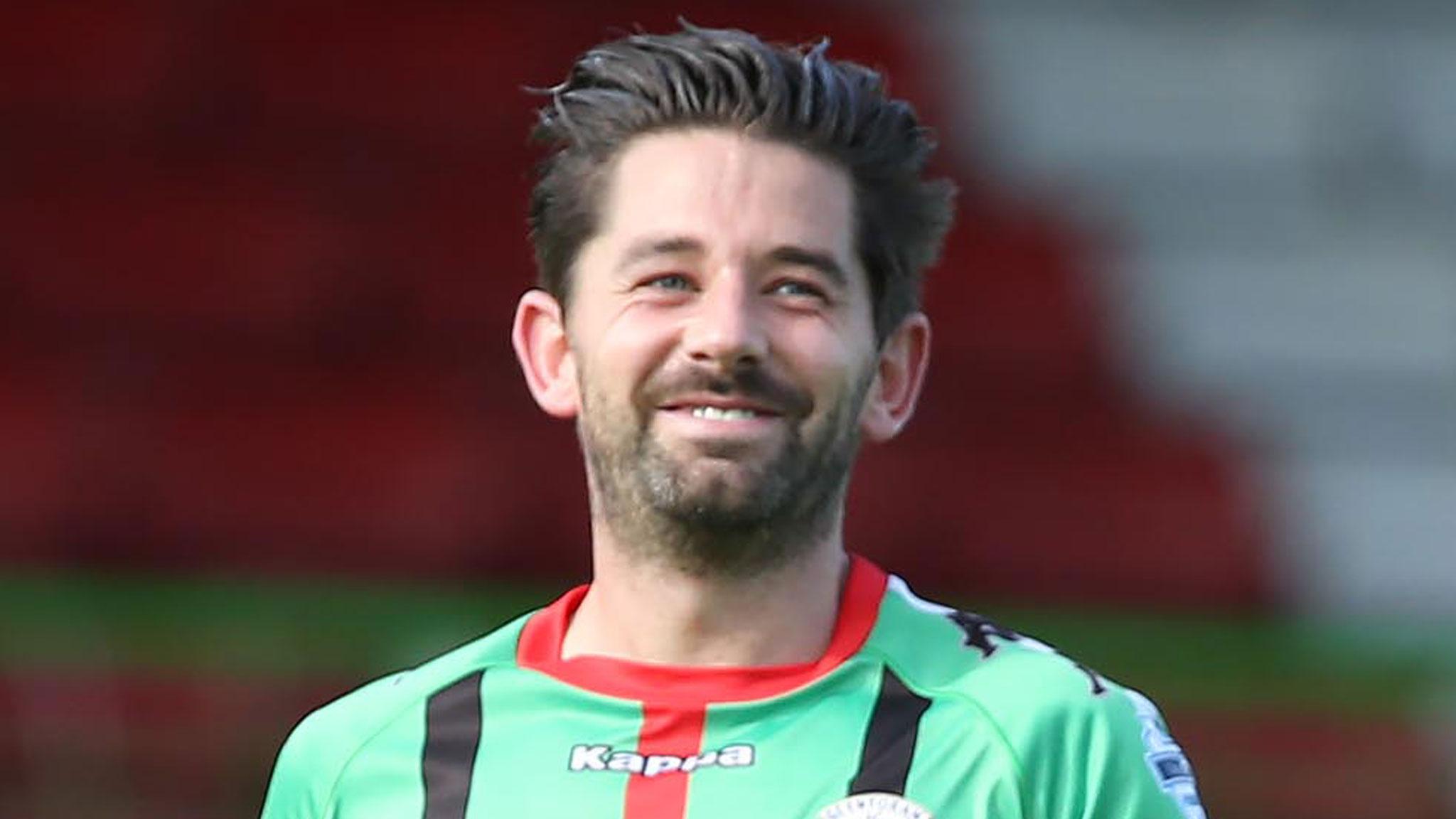 Glentoran striker Curtis Allen