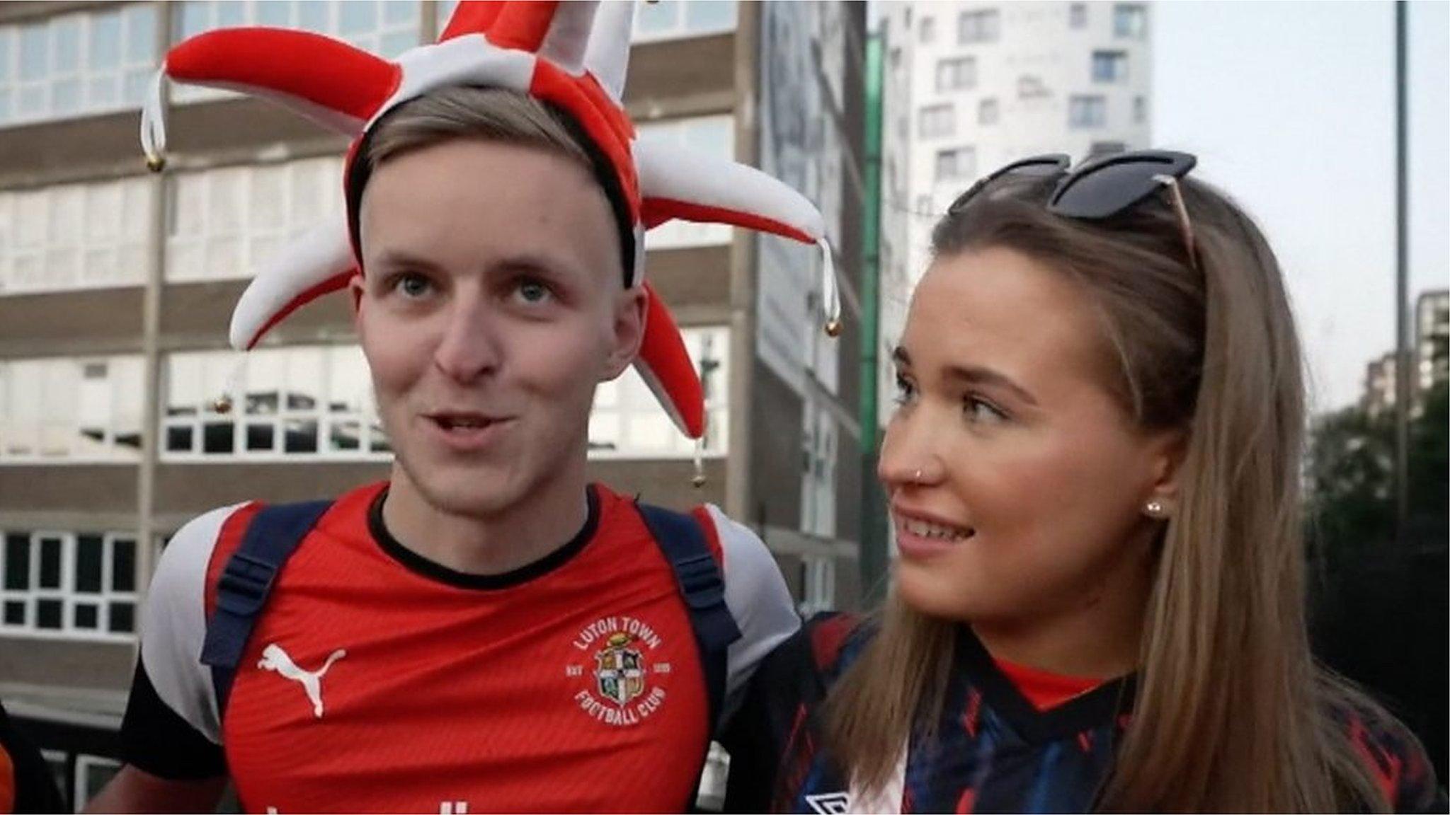 The moment dreams come true for Hatters fans as Premier League promotion is secured.