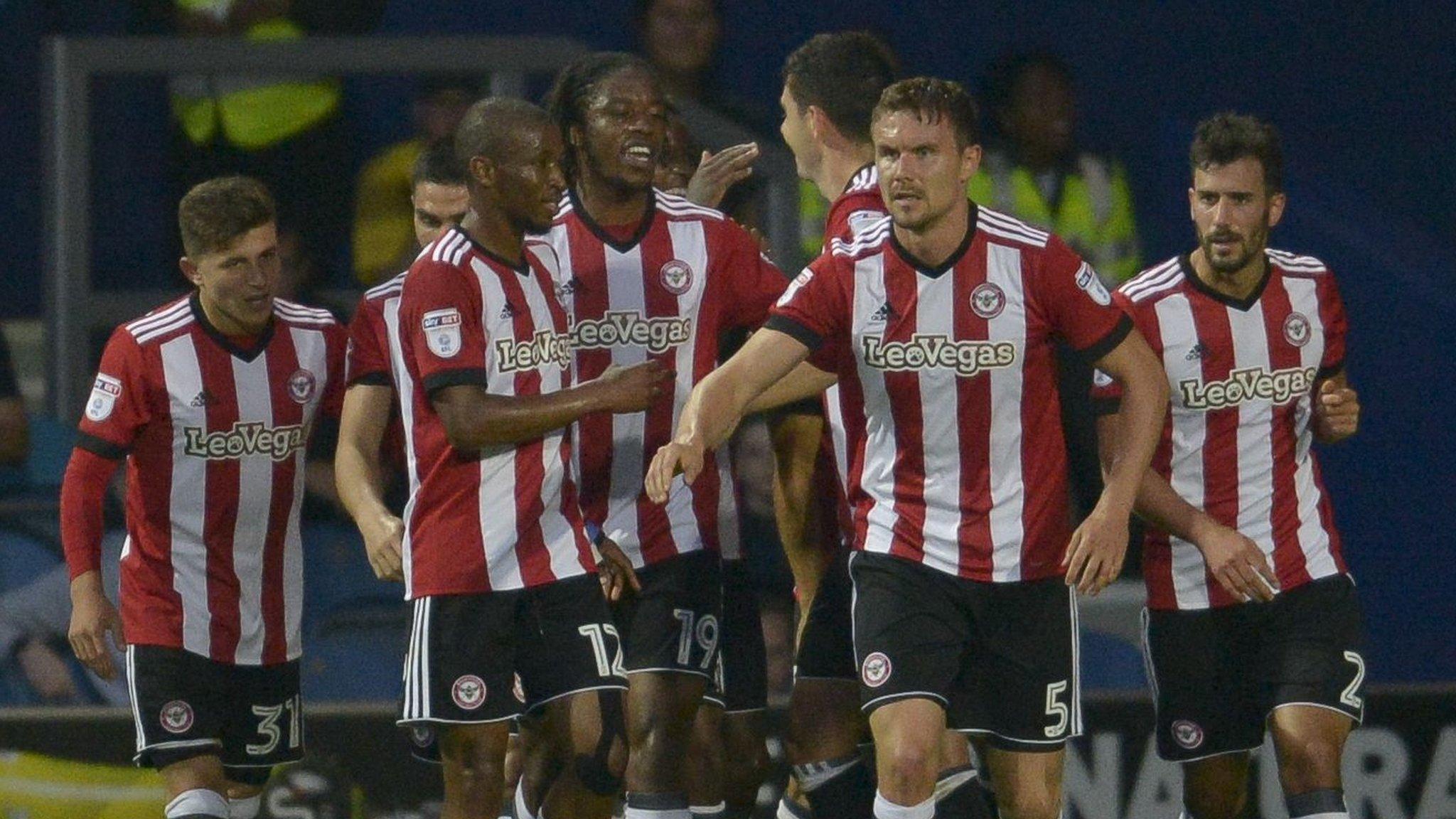 Brentford celebrate a goal