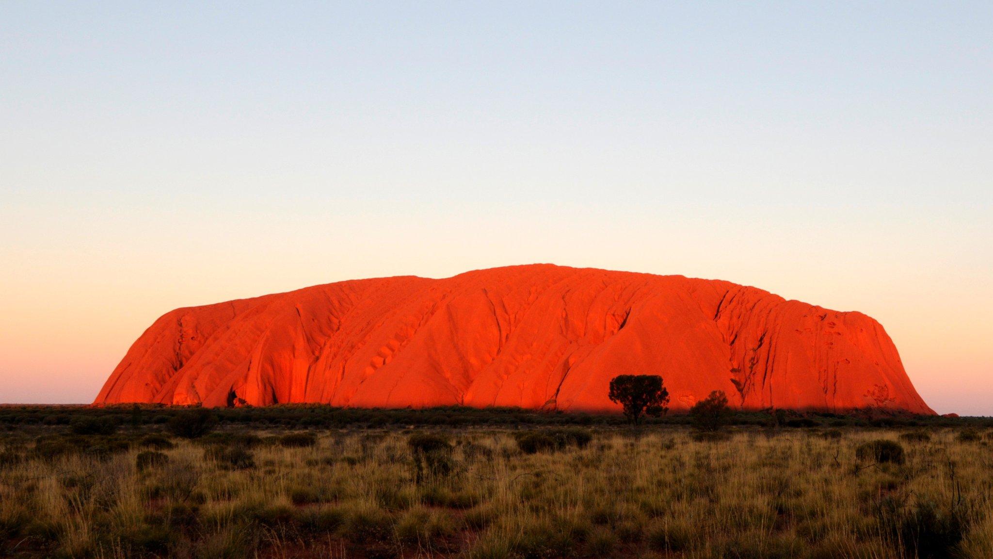 Uluru at sunset