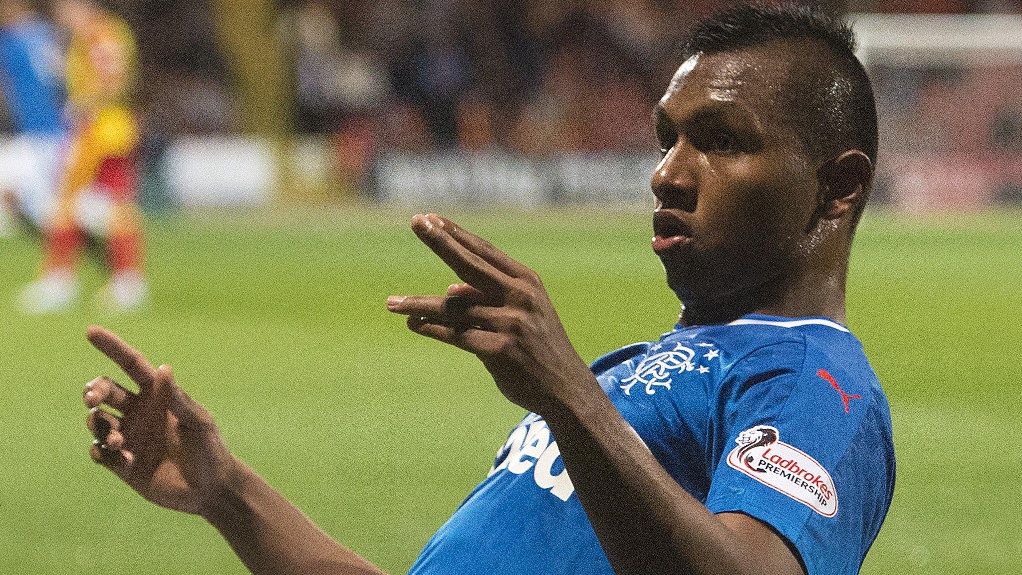 Rangers striker Alfredo Morelos