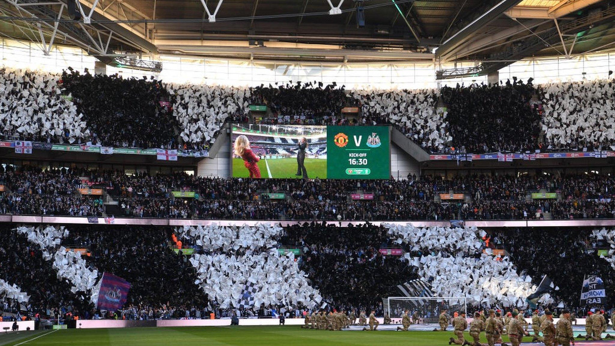 It was Newcastle's first major final for 54 years and their fans were determined to enjoy themselves at Wembley.