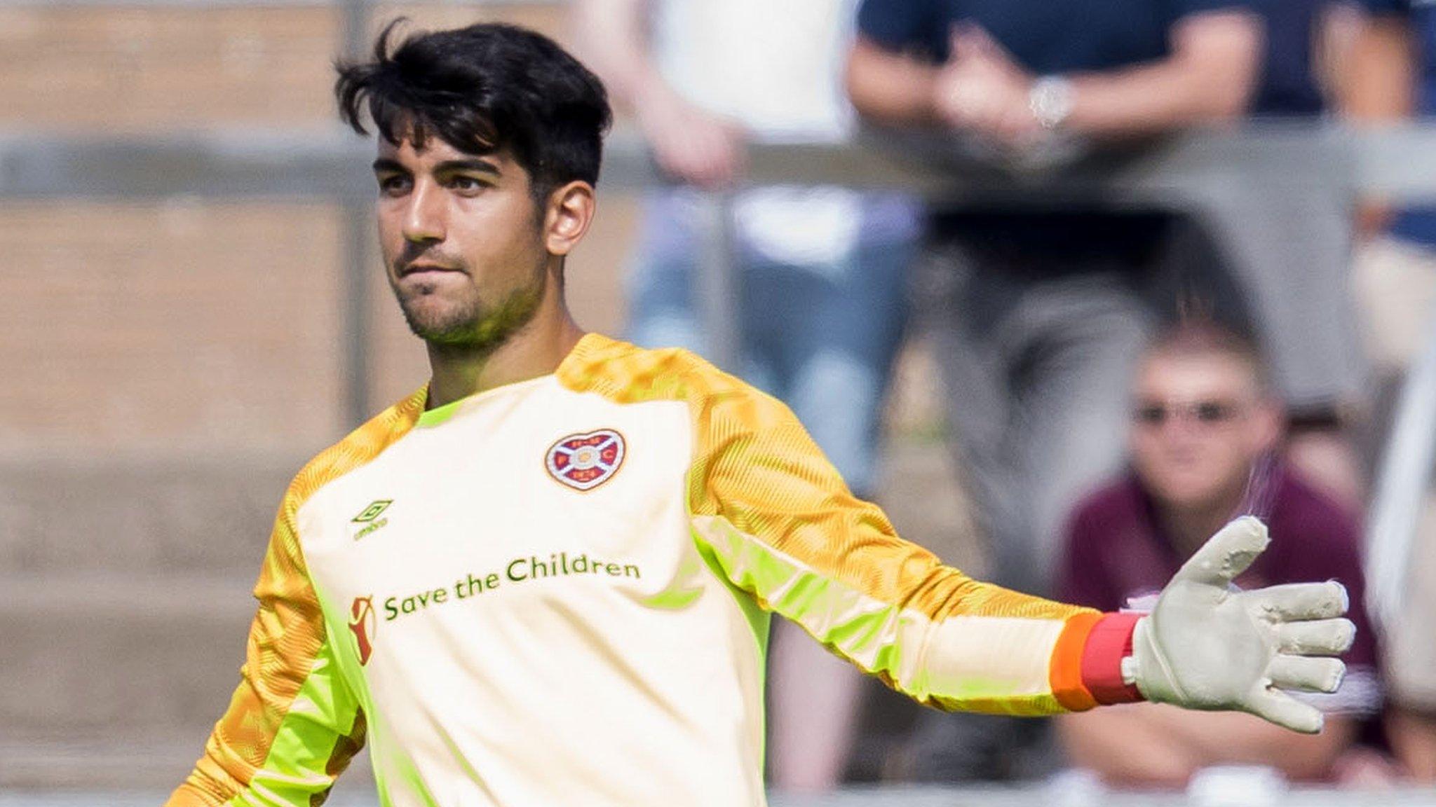 Kevin Silva in action for Hearts