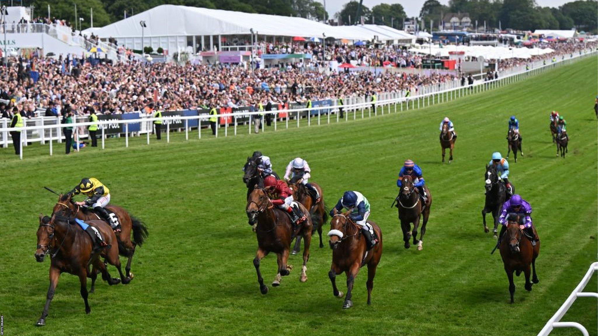 The Epsom Downs racecourse