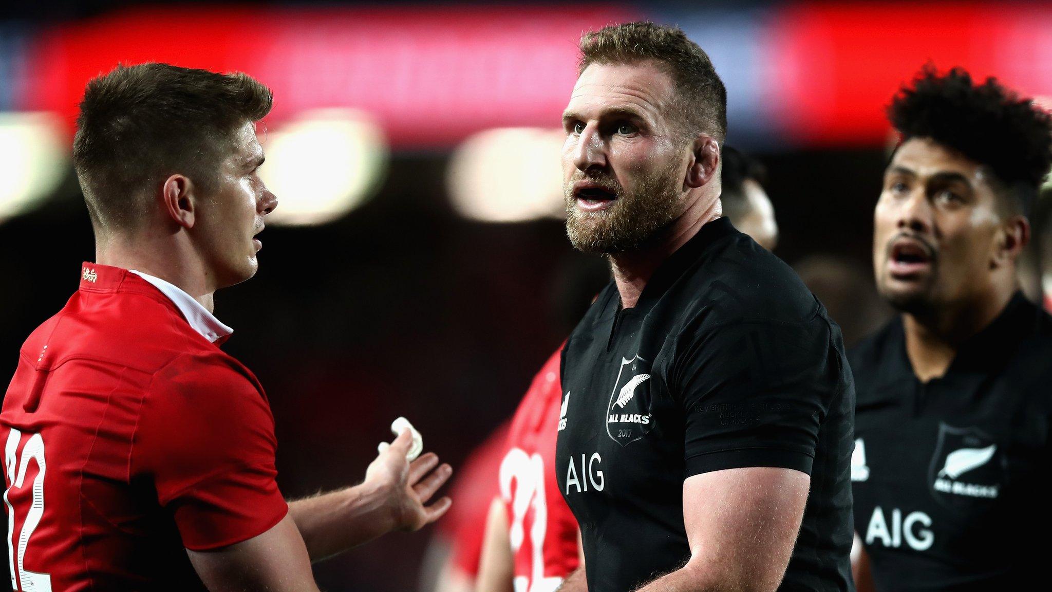 Owen Farrell and Kieran Read