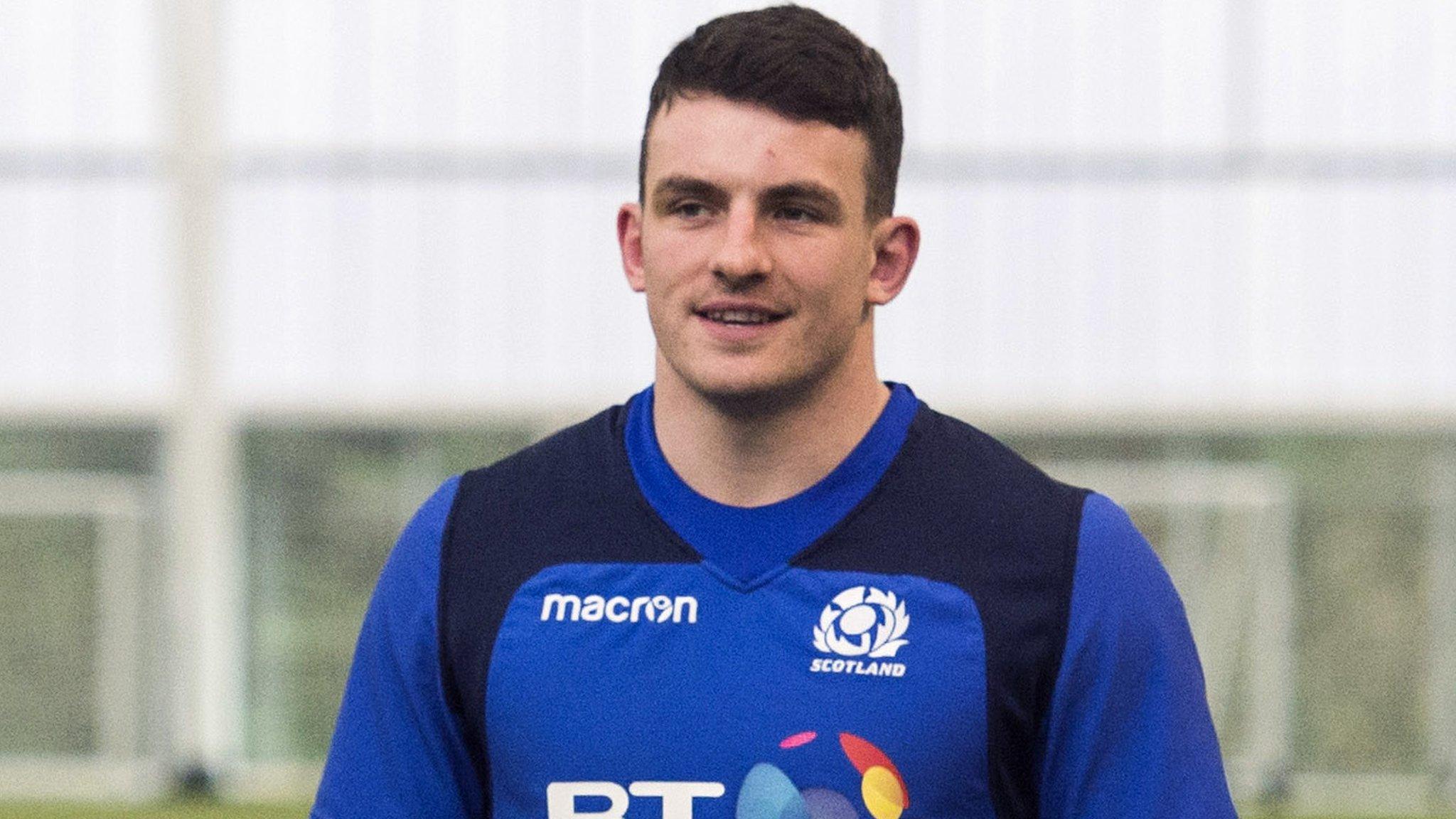 Matt Scott trains with the Scotland squad this week