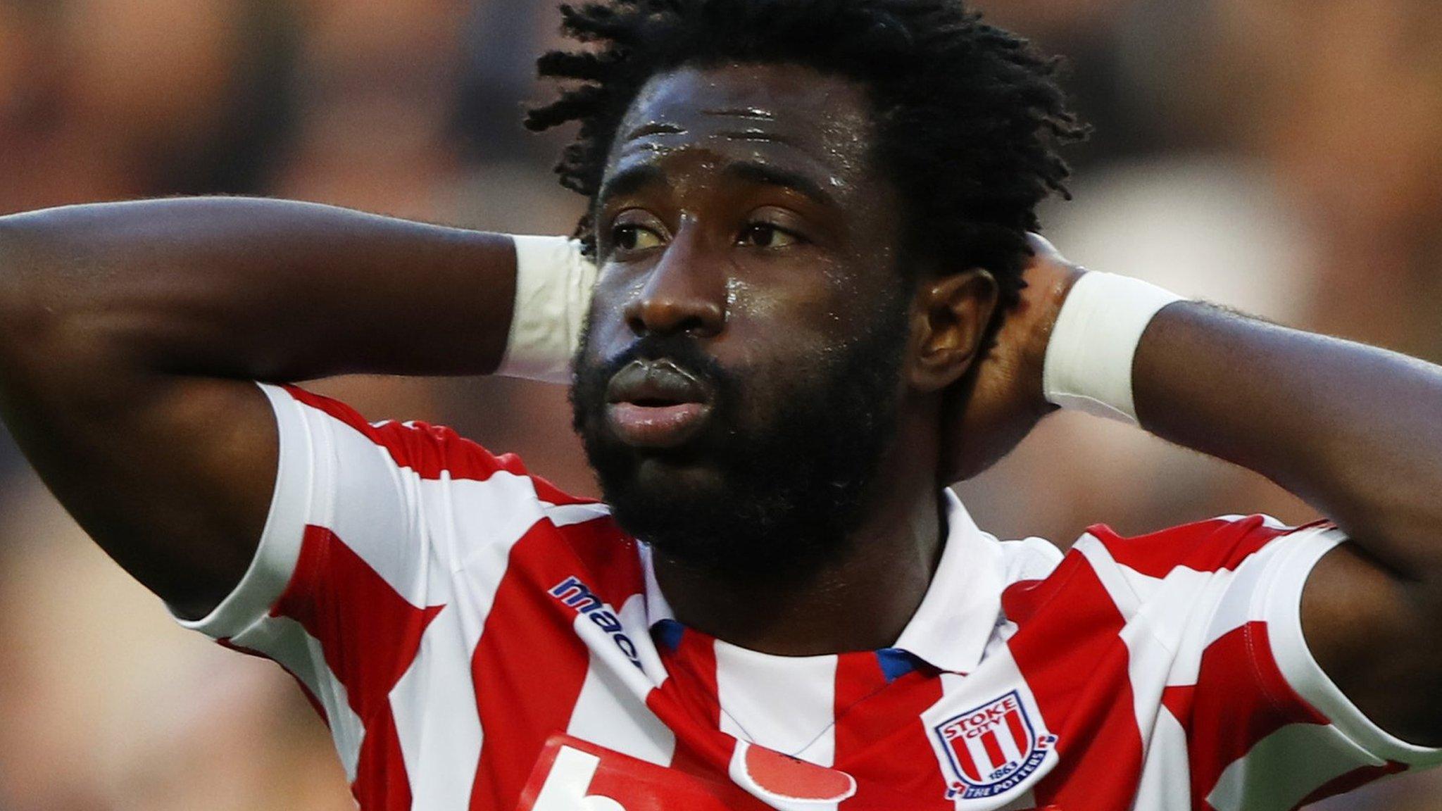 Stoke striker Wilfried Bony