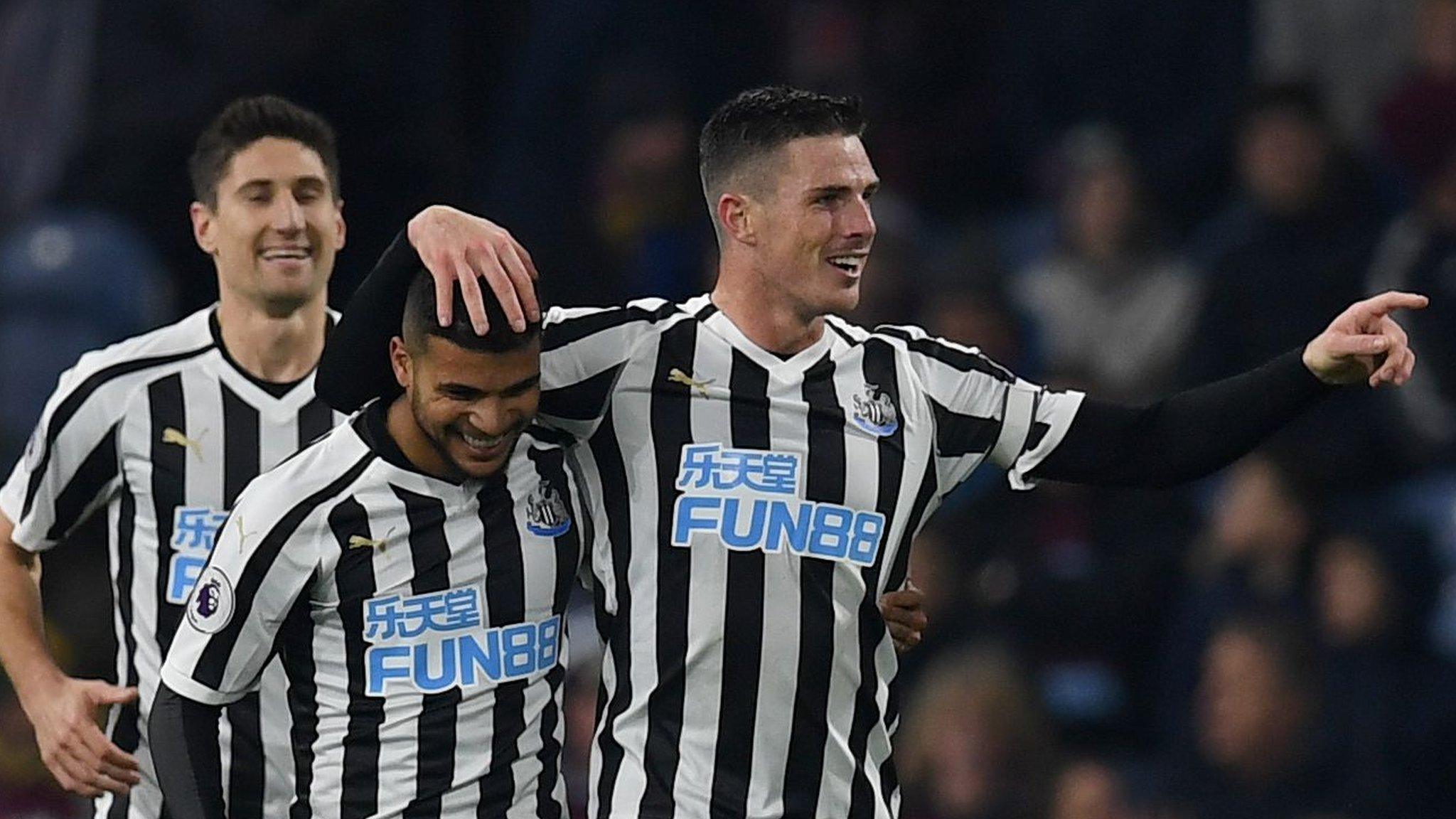 Ciaran Clark celebrates