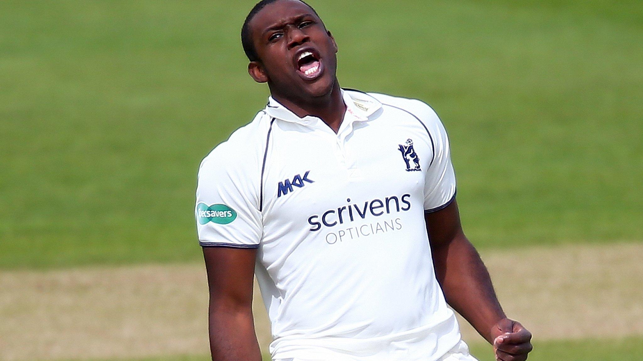 Warwickshire fast bowler Keith Barker