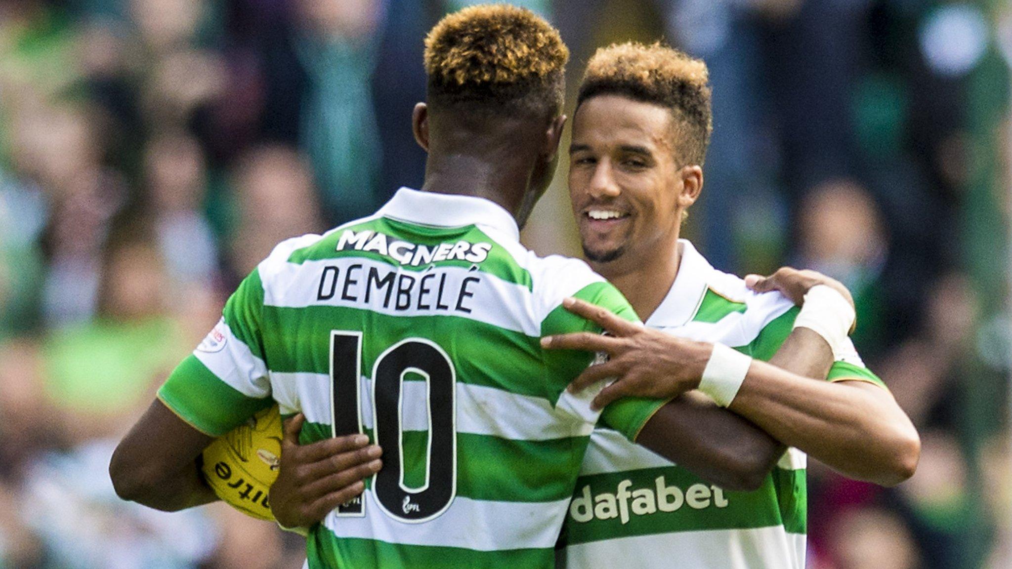 Moussa Dembele and Scott Sinclair