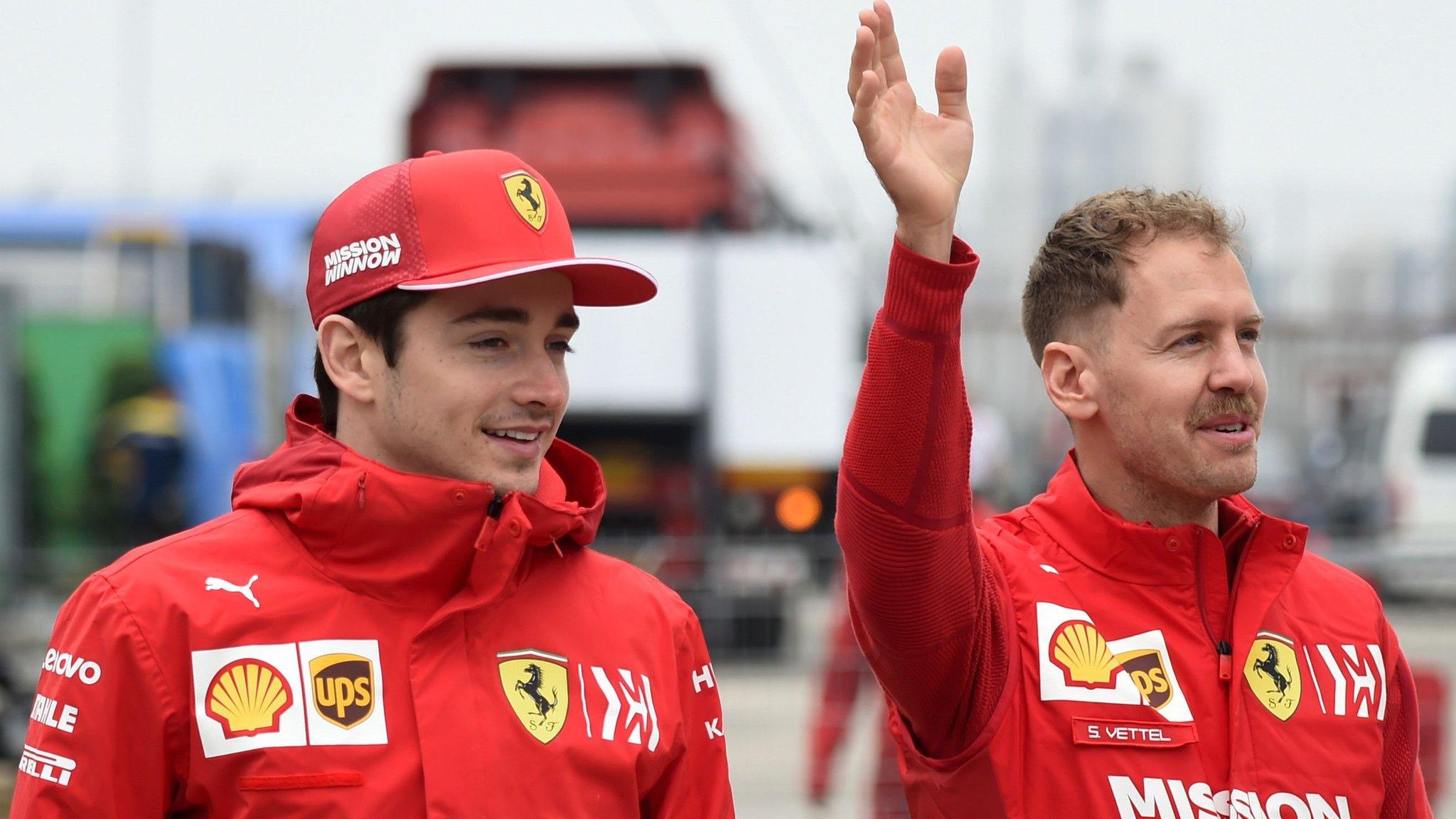 Charles Leclerc and Sebastian in Shanghai