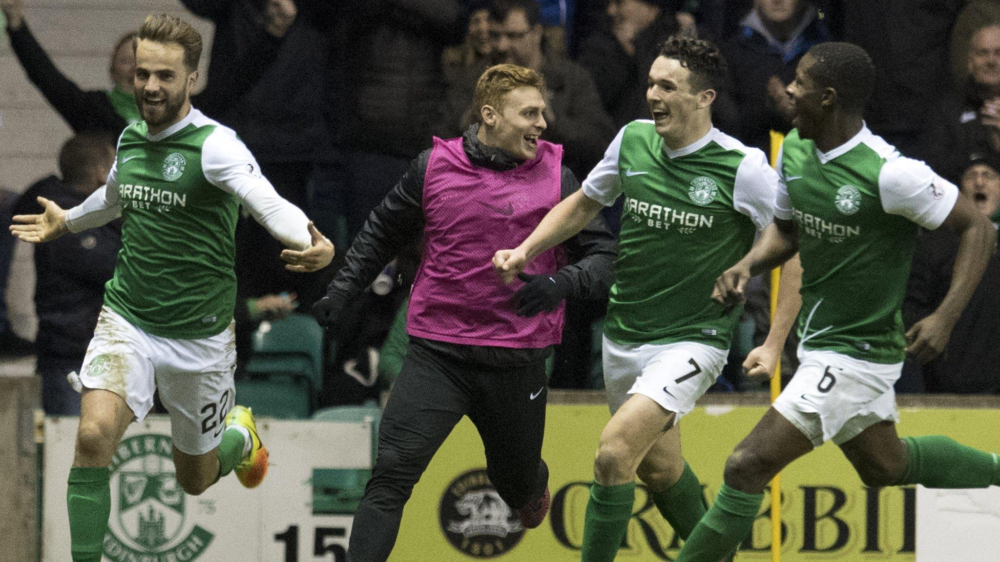 Hibernian celebrate