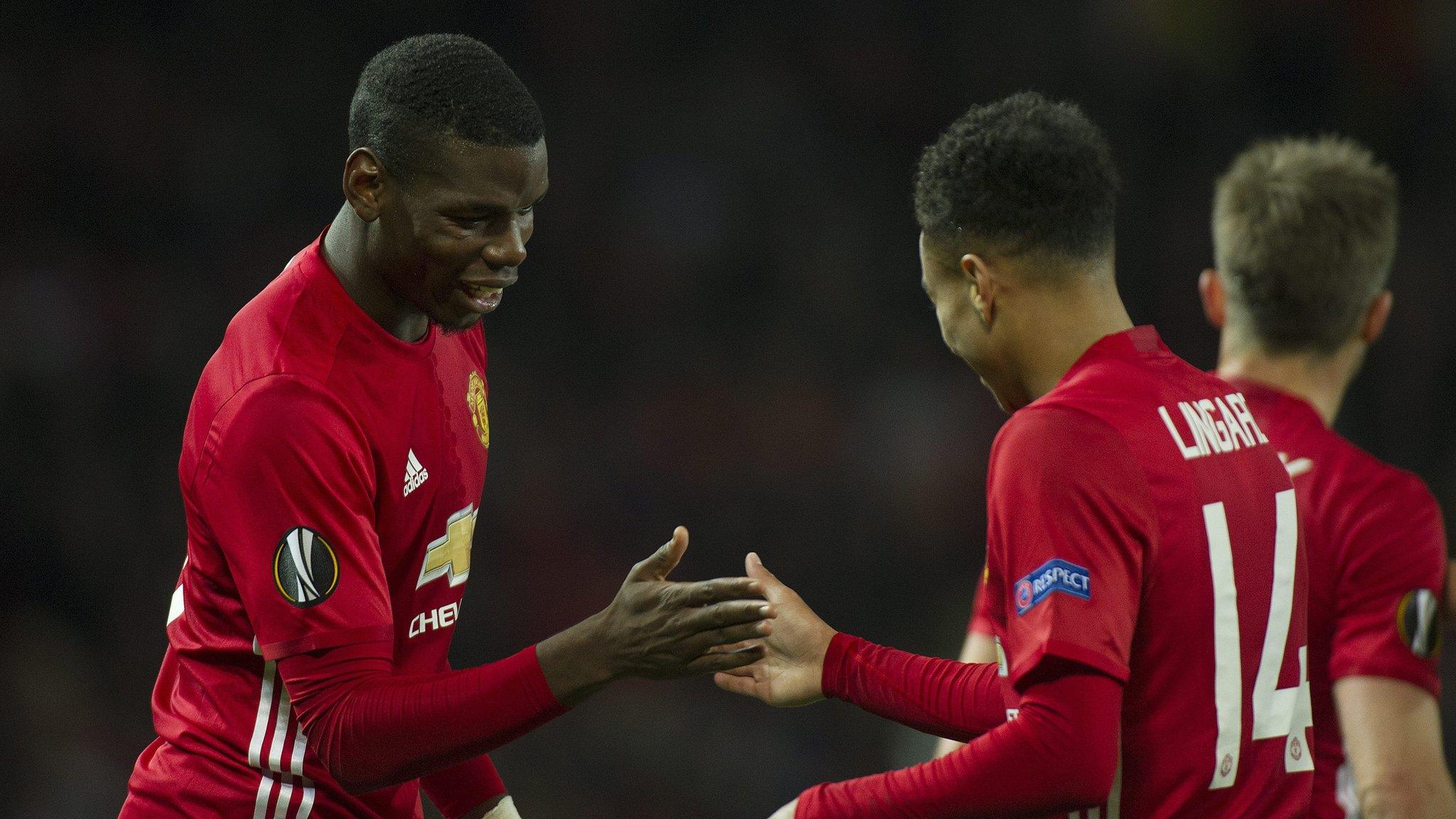 Paul Pogba (left) and Jesse Lingard