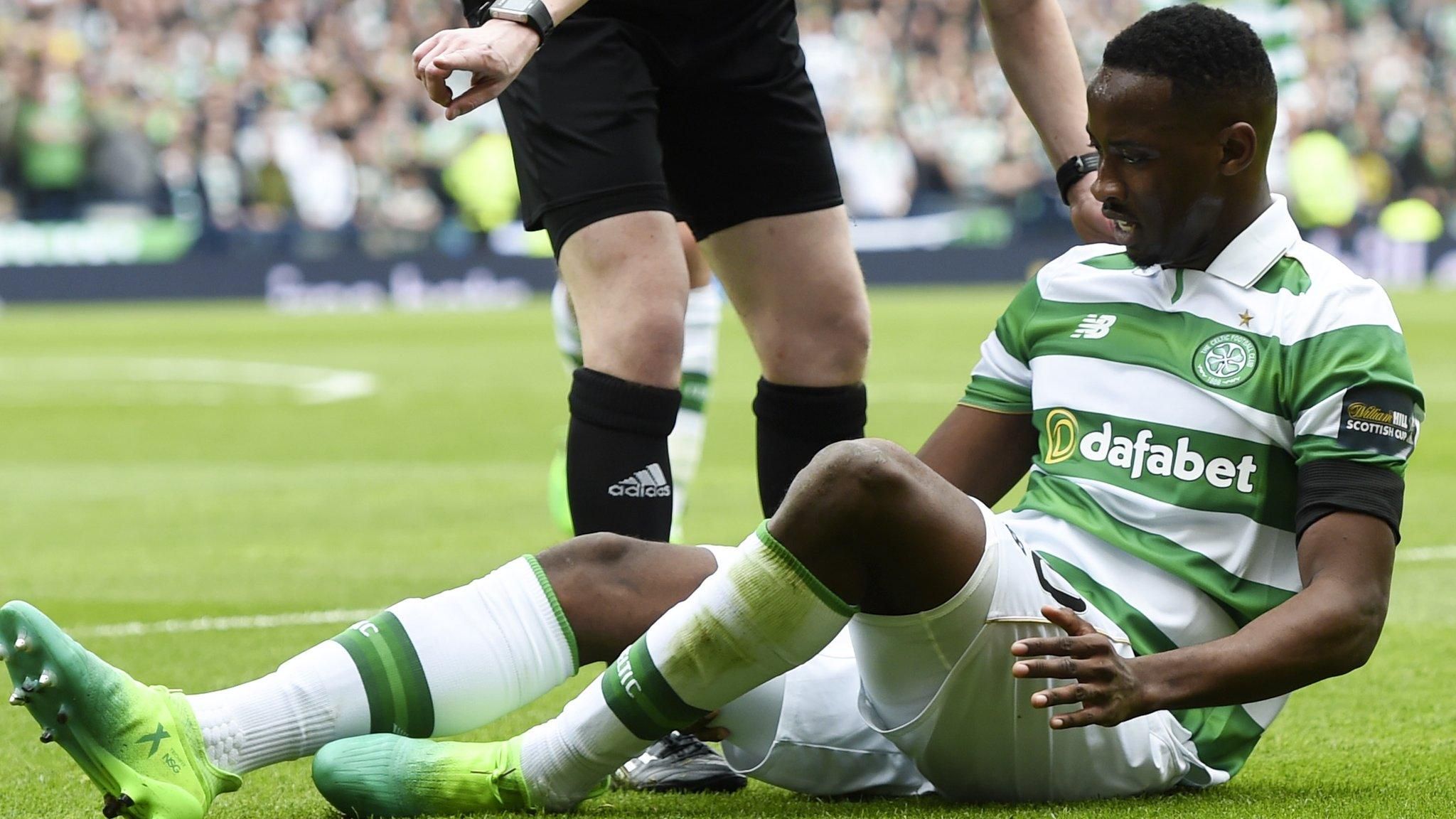 Moussa Dembele was injured at Hampden