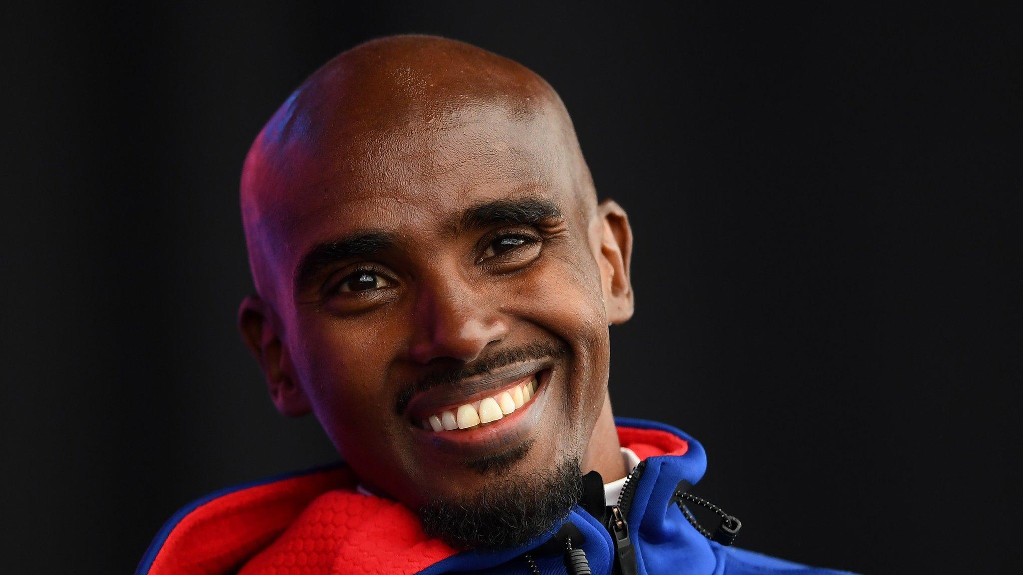 Mo Farah smiling