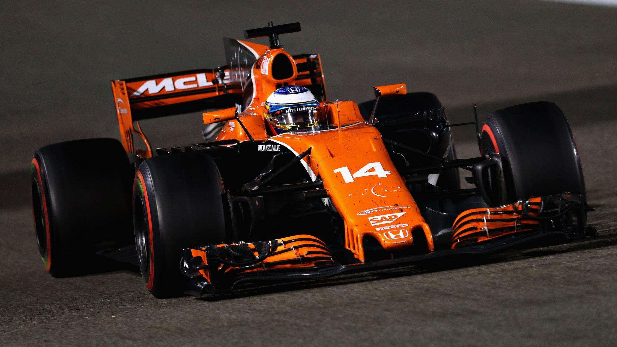 Fernando Alonso in action for McLaren