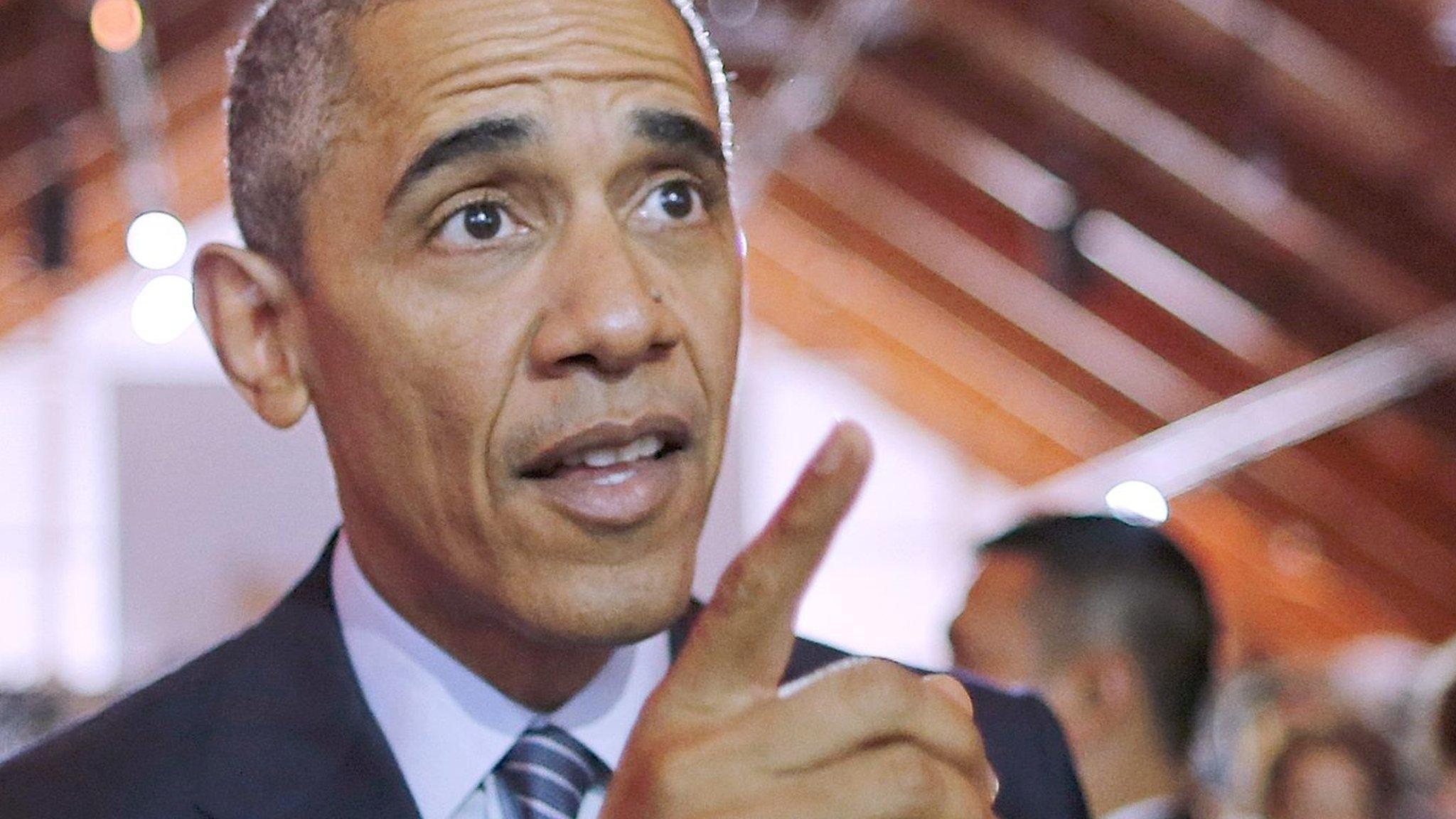 US President Obama at Paris climate conference (Getty Images)