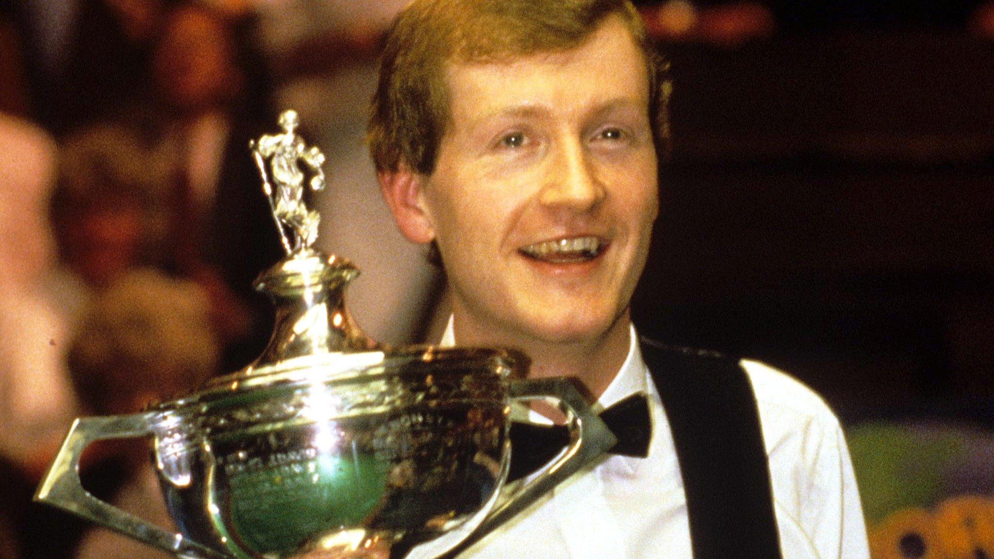 Steve Davis with World Championship trophy