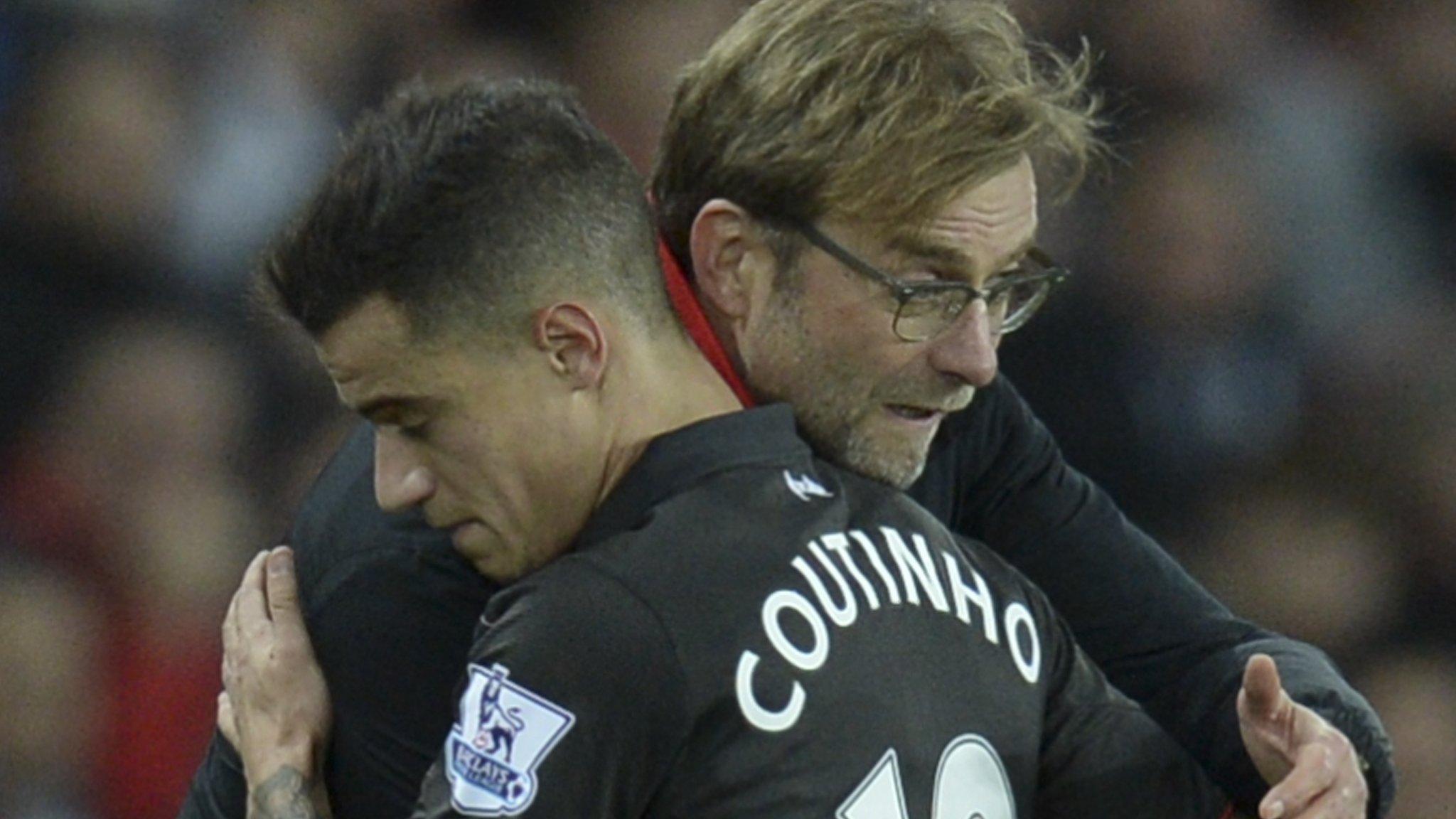 Jurgen Klopp and Philippe Coutinho