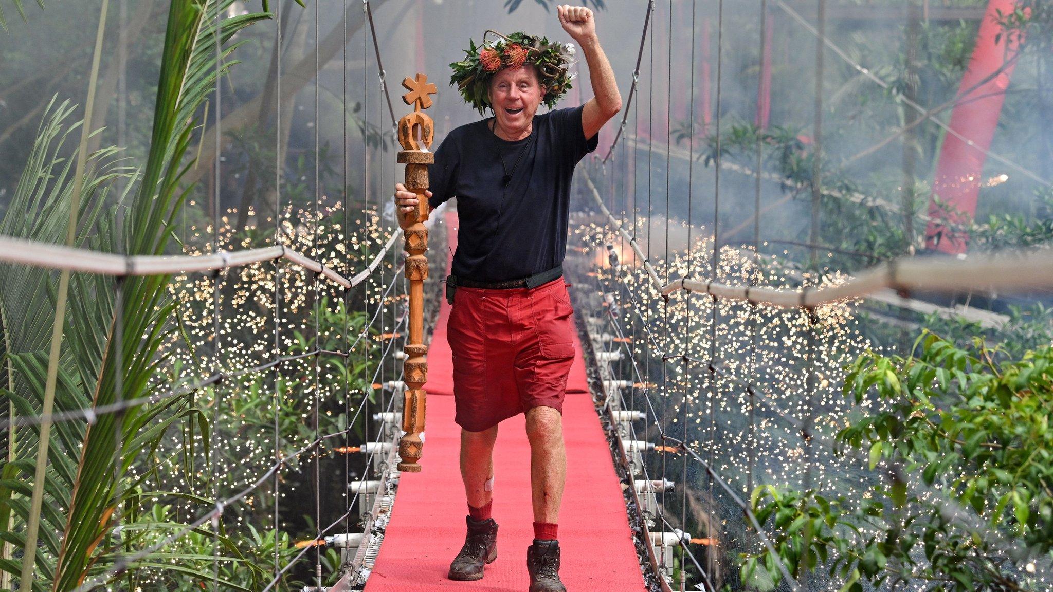 Harry Redknapp after being crowned king of the jungle in December 2018