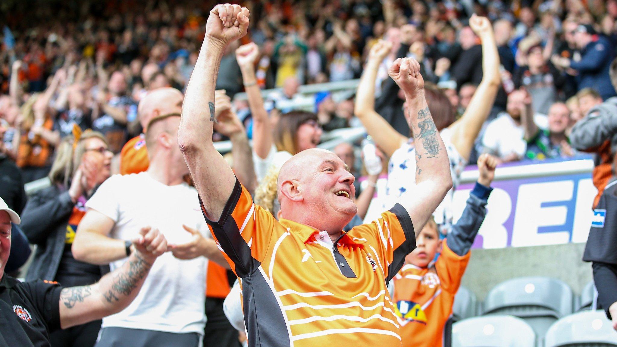 Castleford fans at Magic Weekend