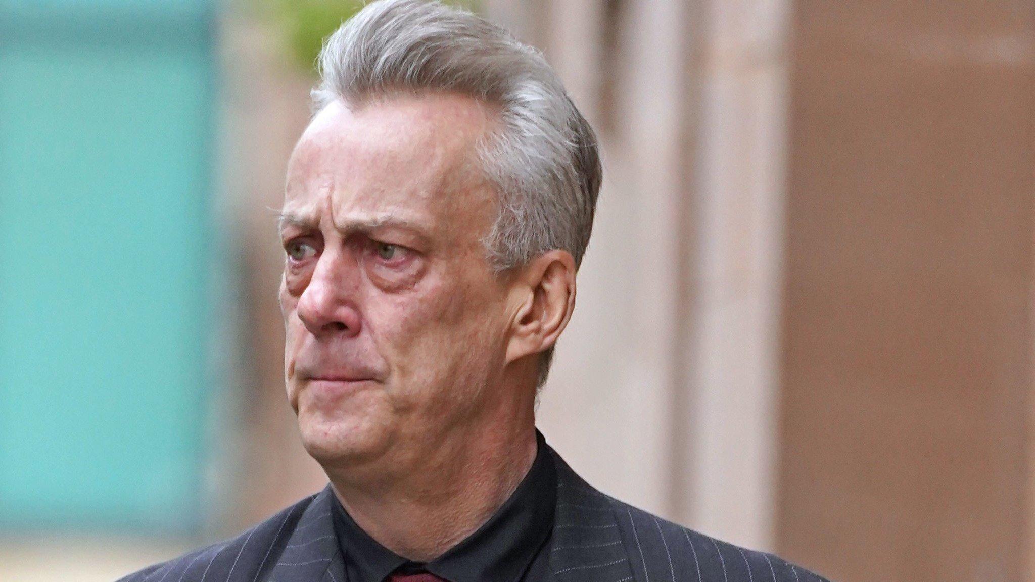 Actor Stephen Tompkinson arriving at Newcastle Crown Court