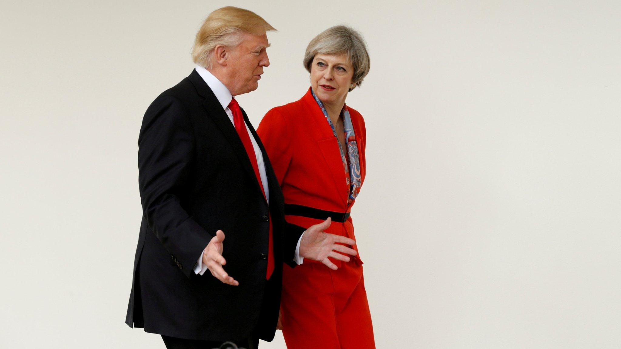 Donald Trump and Theresa May