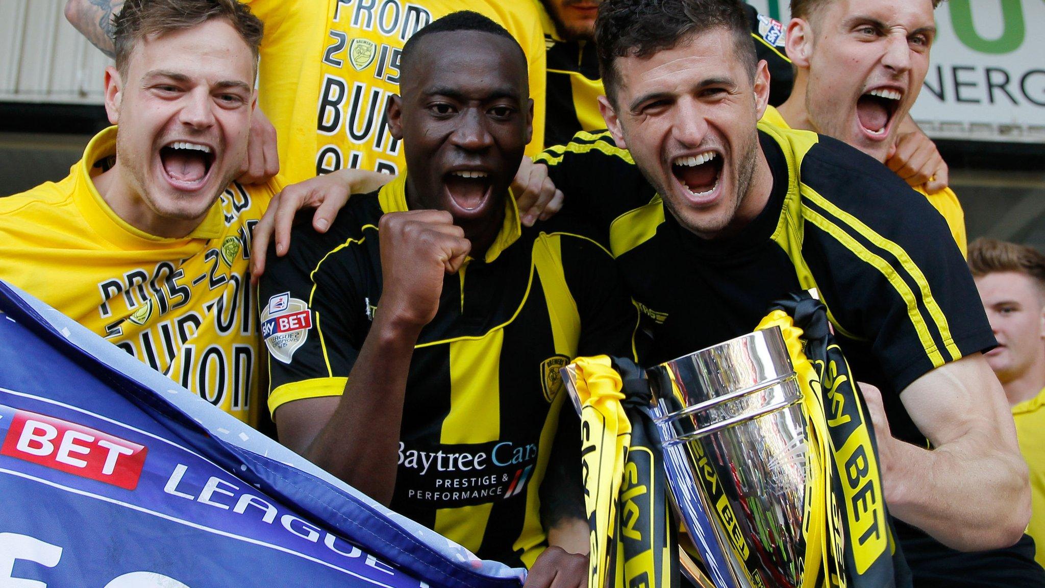 Burton Albion celebrate