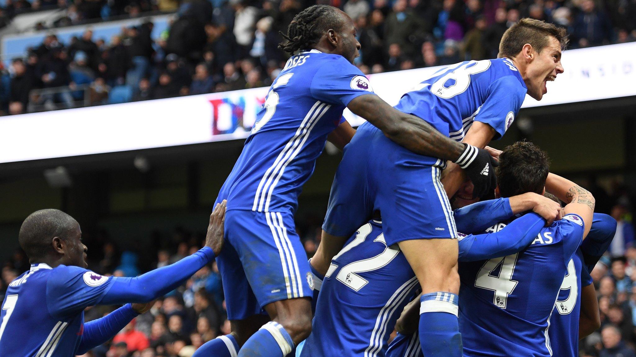 Chelsea players celebrate