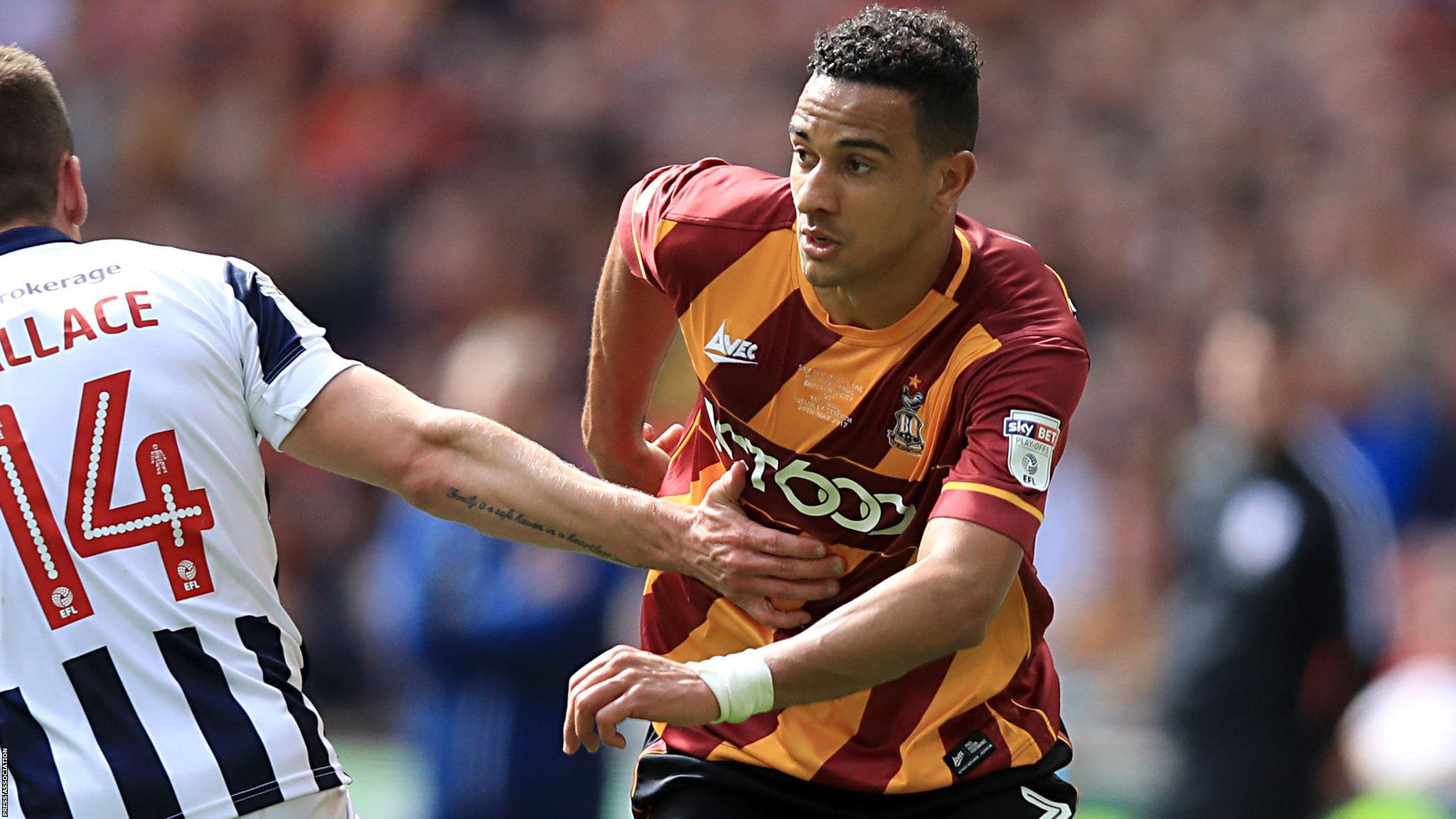 Bradford City left-back James Meredith