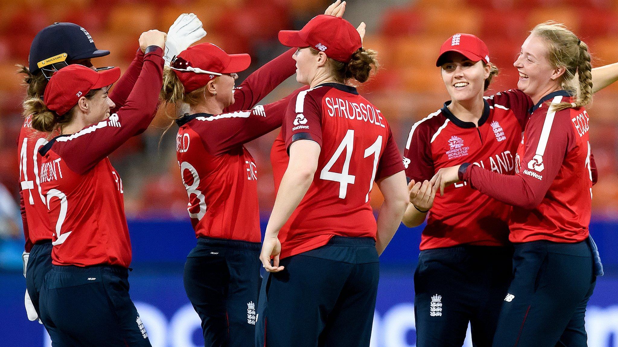 England women celebrate