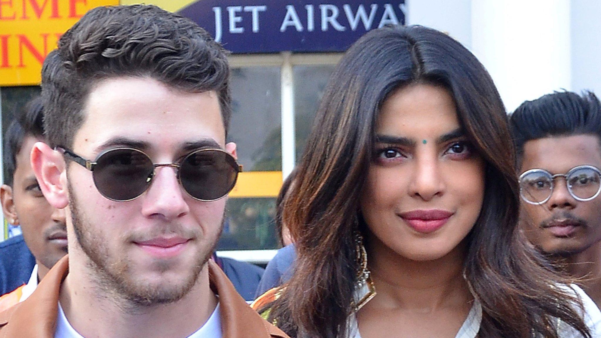 Nick Jonas and Priyanka Chopra arriving in Jodhpur on 29 November 2018