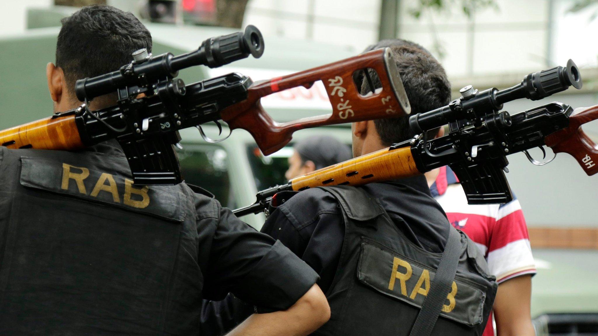 Bangladeshi soldiers in Dhaka on 2 July 2016