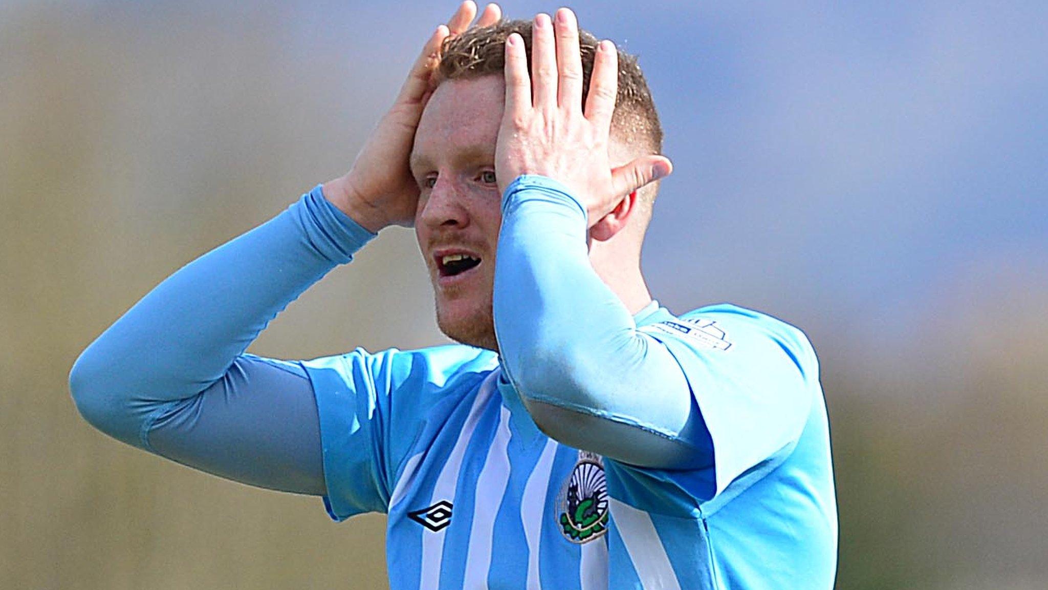 Warrenpoint were relegated after Dungannon's late equalising penalty