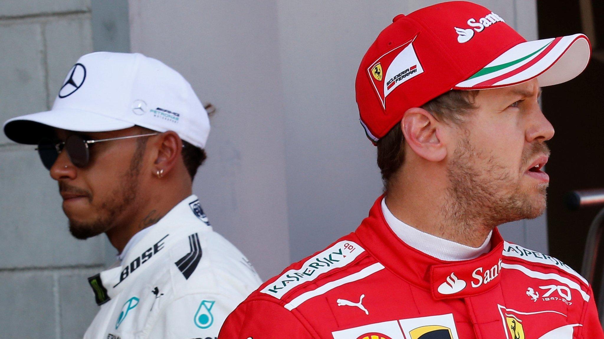 Lewis Hamilton and Sebastian Vettel