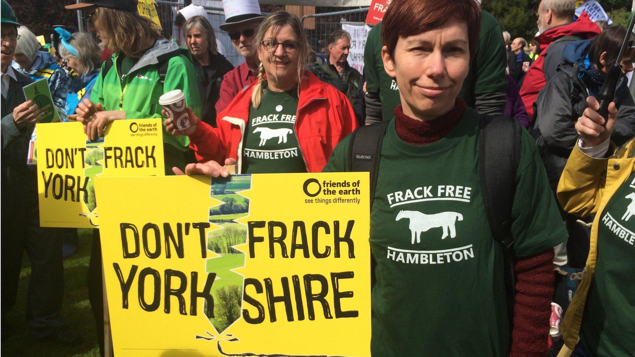 Anti fracking protestors awaiting N Yorks planning decision