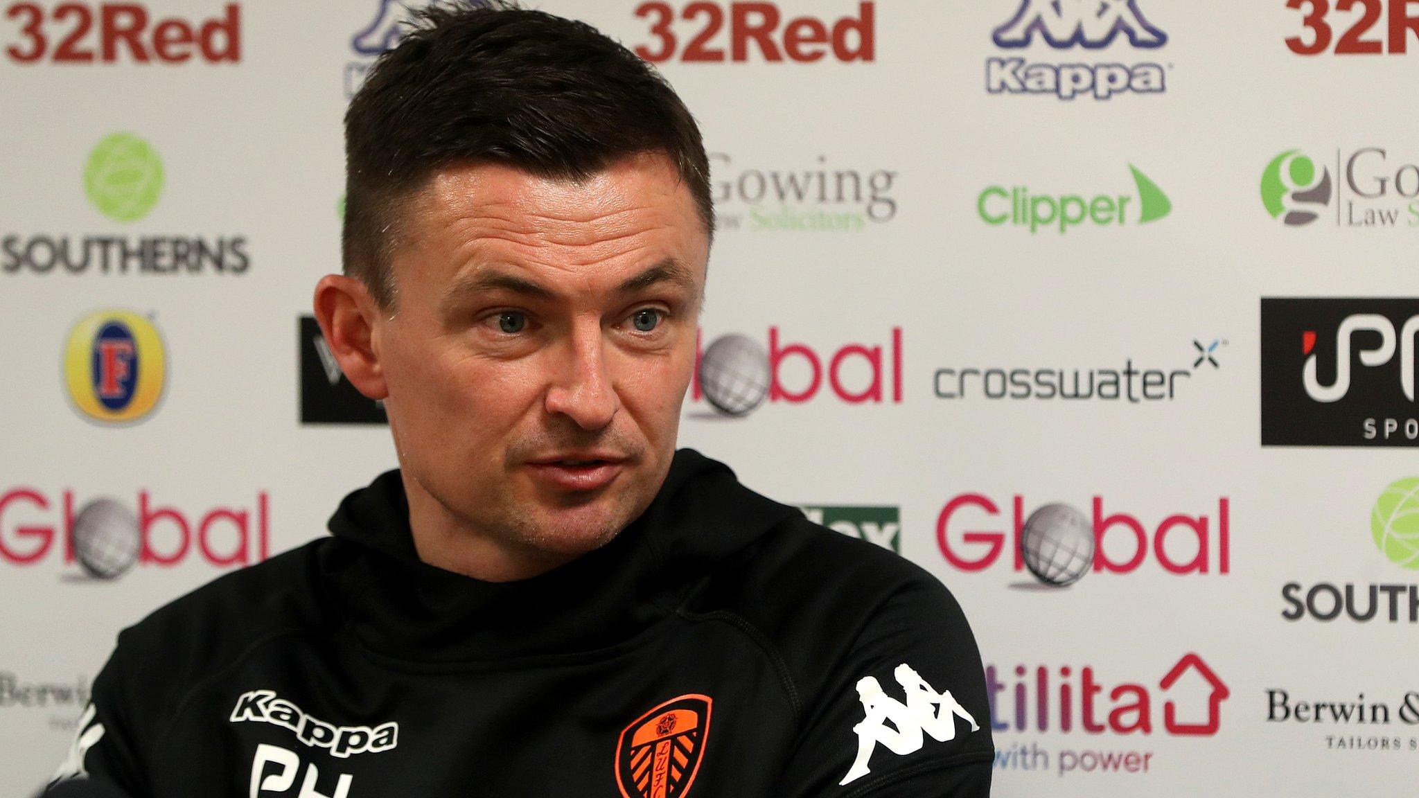 Leeds United head coach Paul Heckingbottom takes questions at his introductory press conference