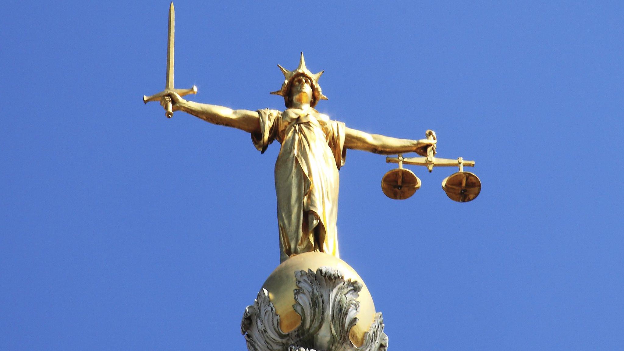 The figure of Lady Justice