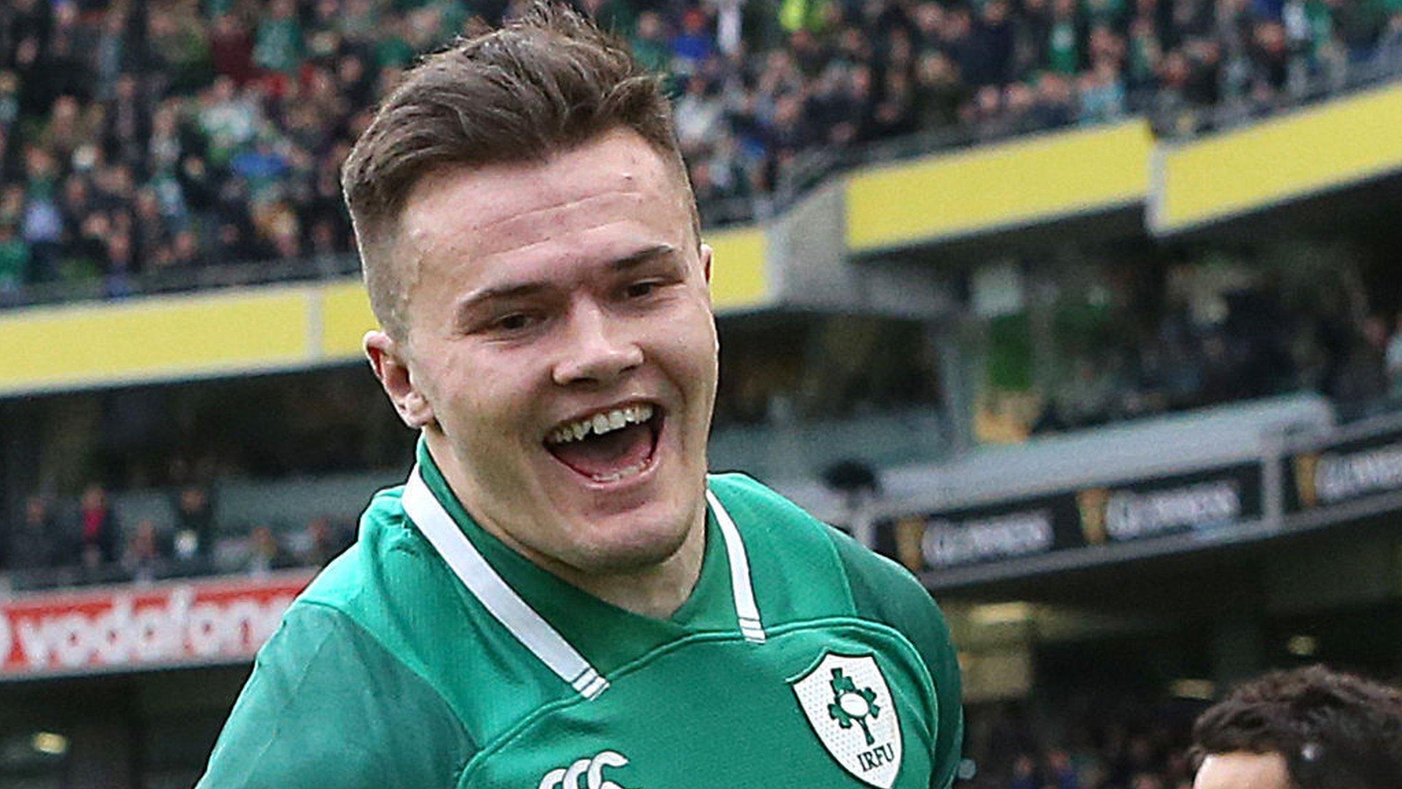 Jacob Stockdale scored two tries for Ireland