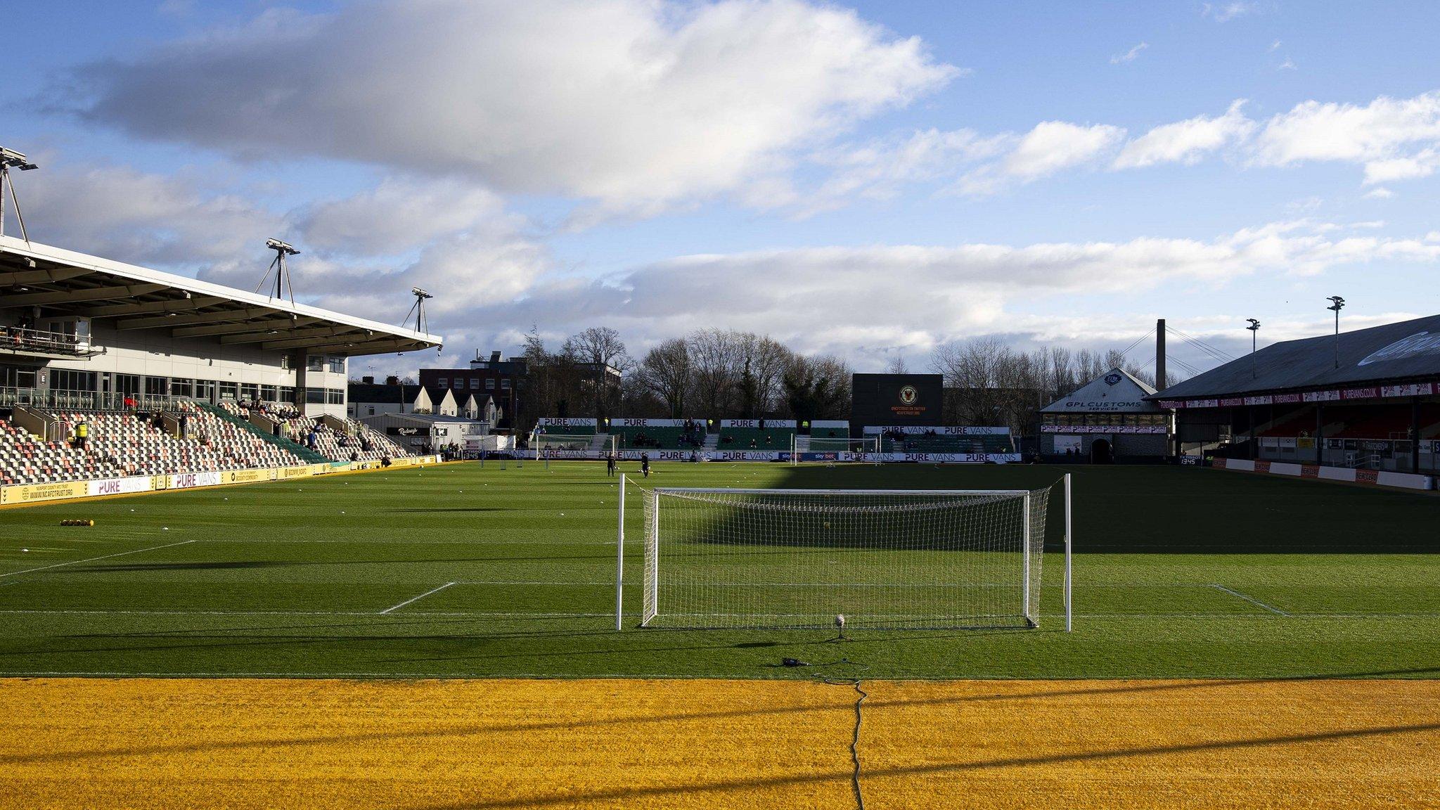 Rodney Parade in the sunshine