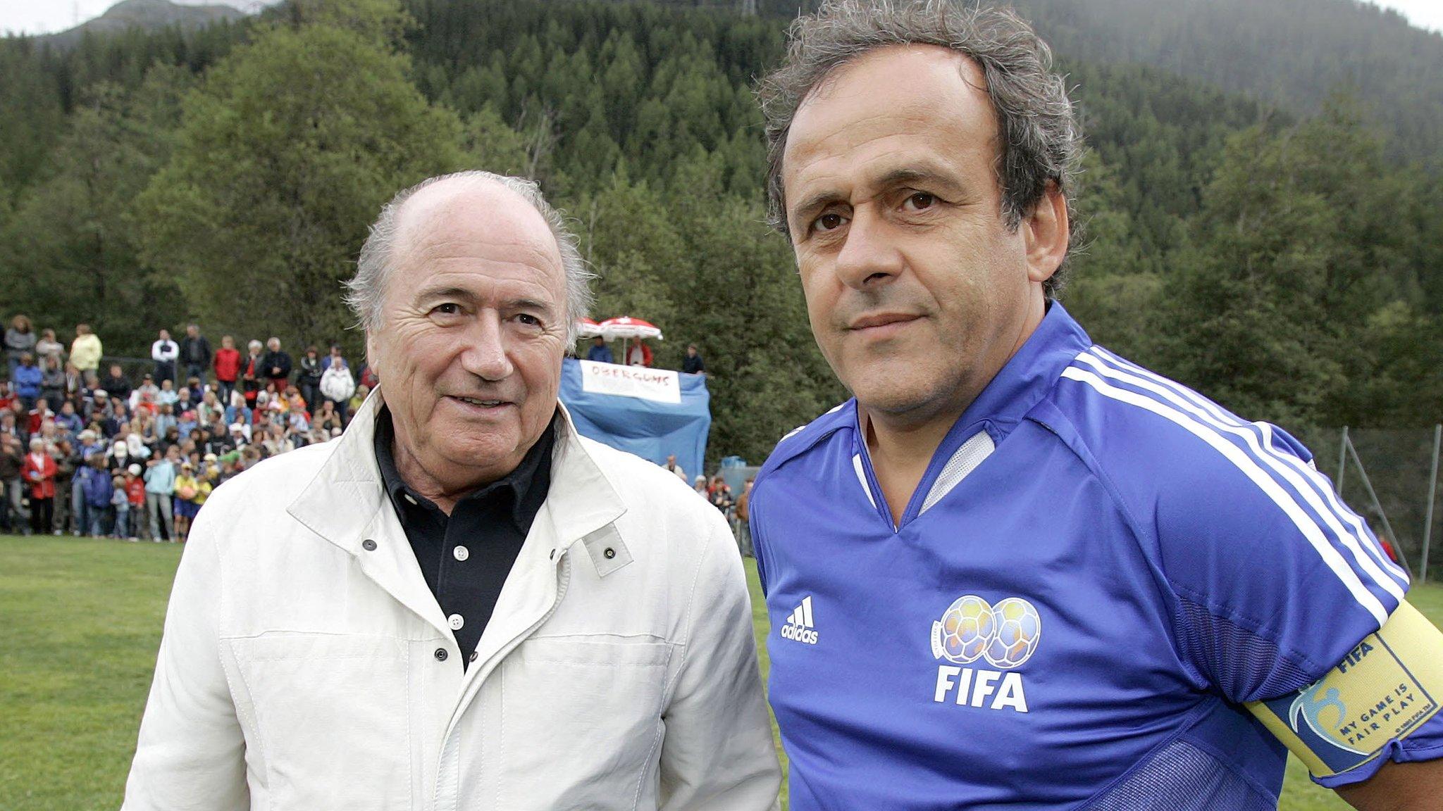 Fifa president Sepp Blatter (left) and Michel Platini