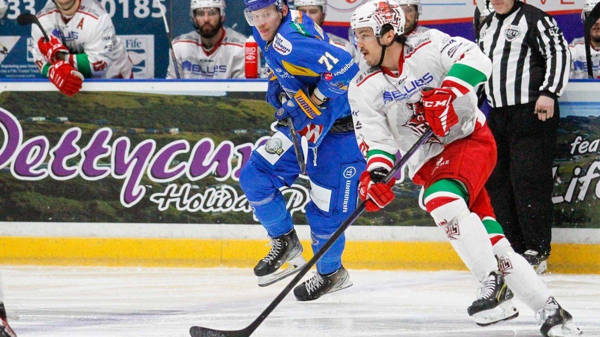 Brodie Reid in action during Cardiff Devils' win at Fife Flyers