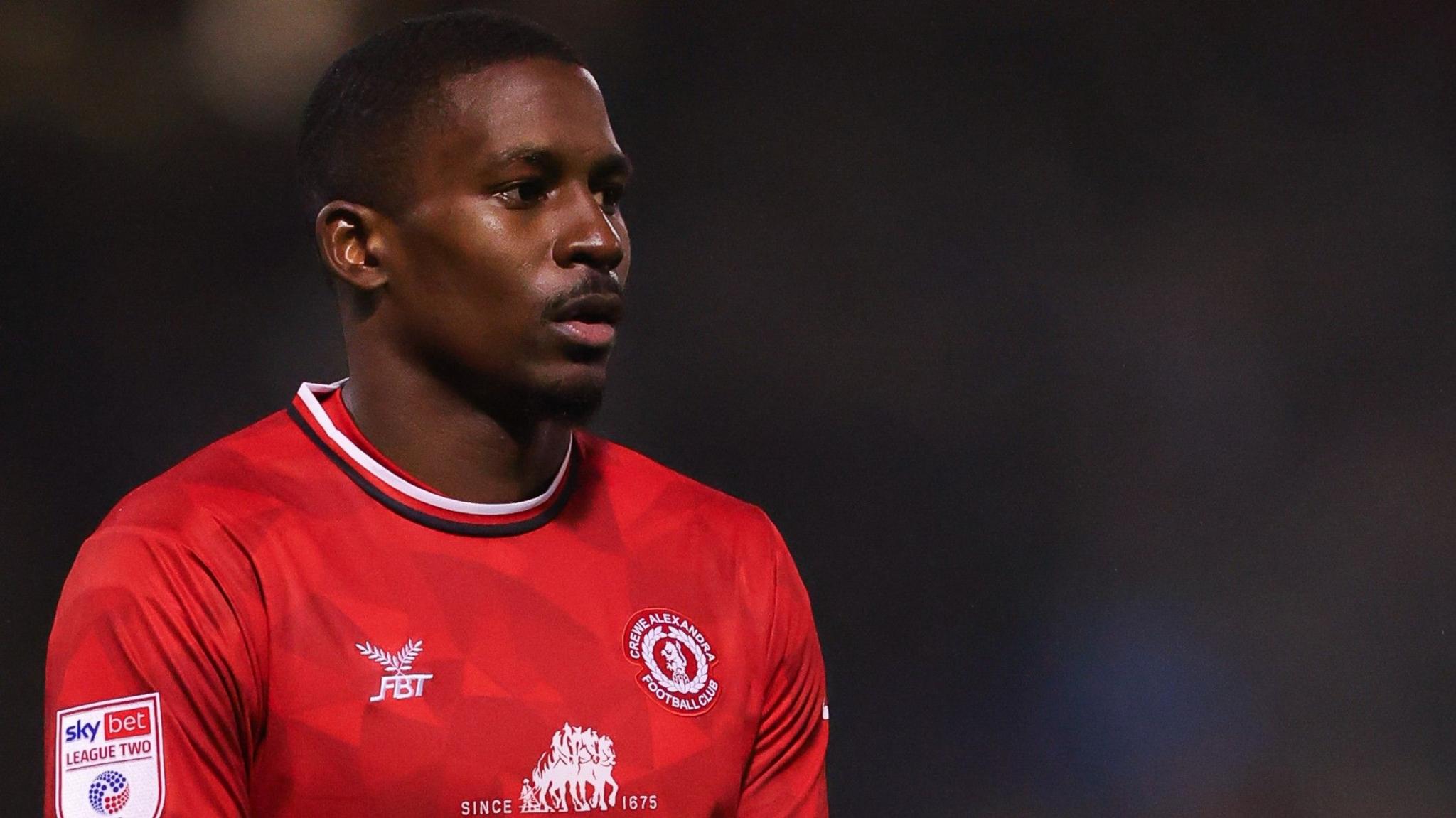 Shilow Tracey in action for Crewe