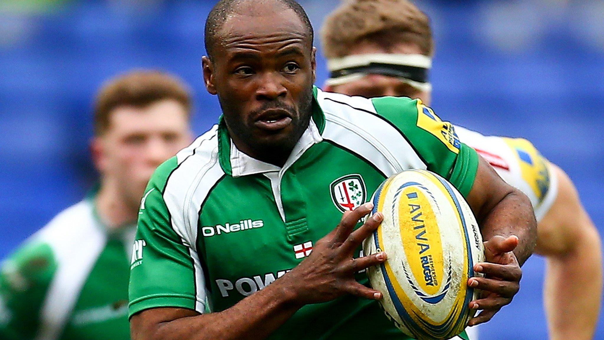 London Irish winger Topsy Ojo